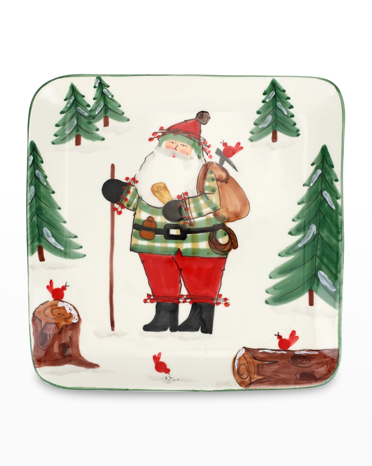Old St. Nick Large Square Plate