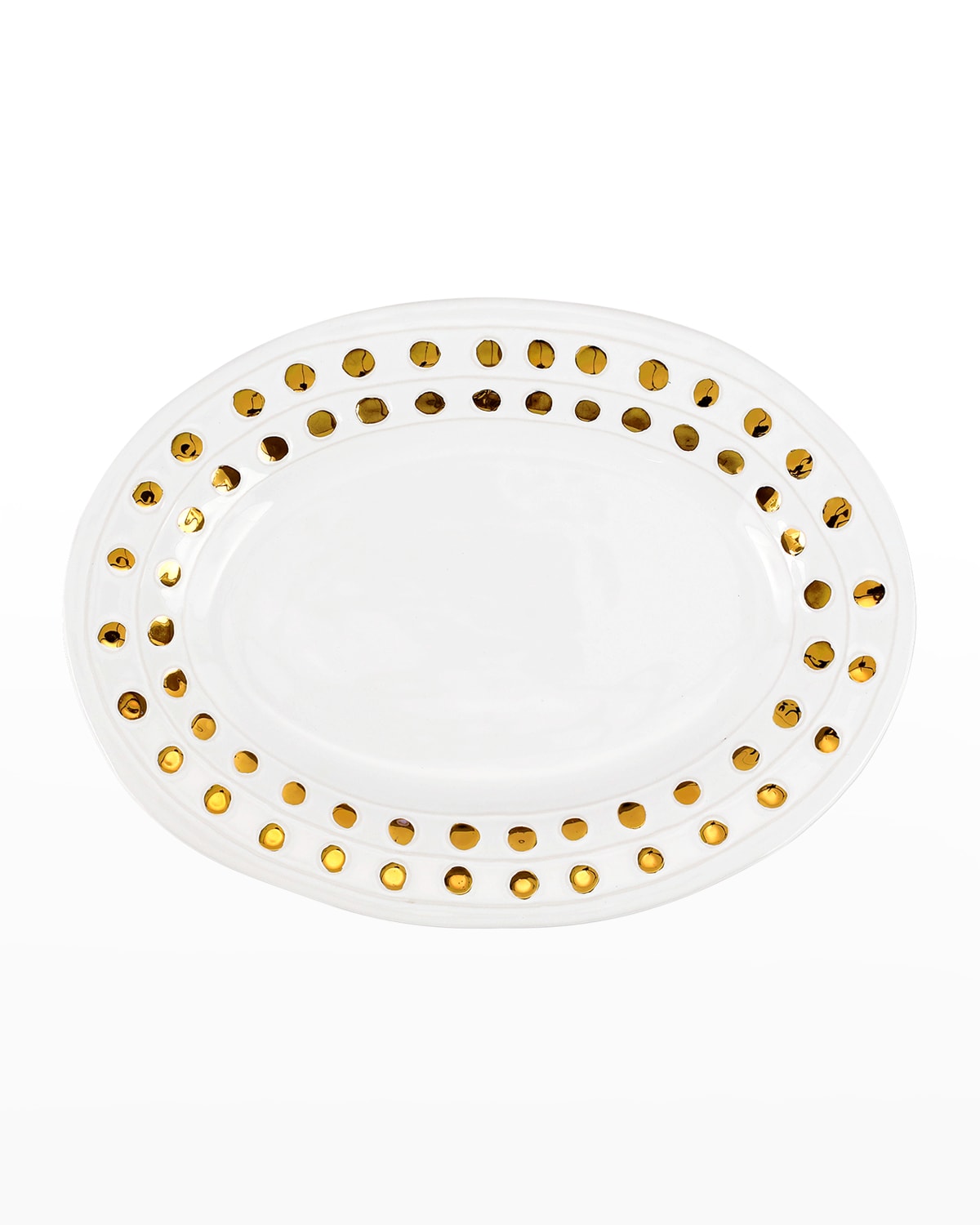 Shop Vietri Medici Gold Oval Platter
