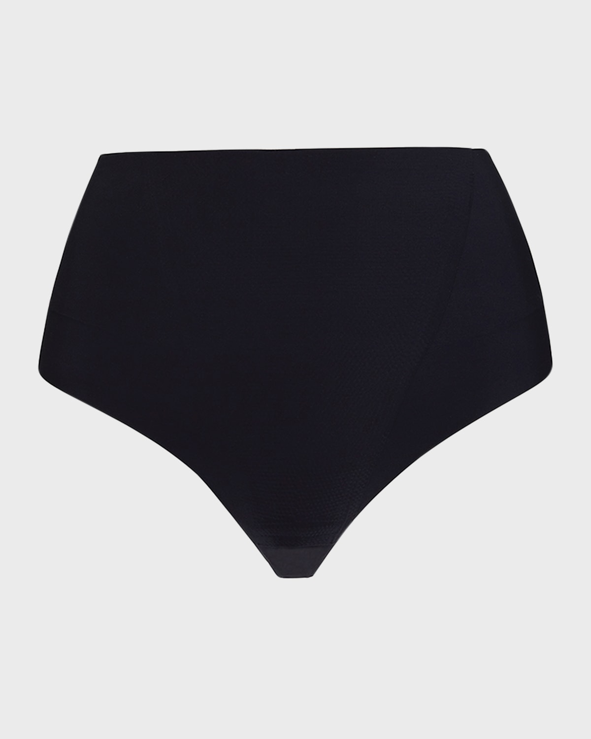 Shop Commando High-rise Zone Smoothing Thong In Black