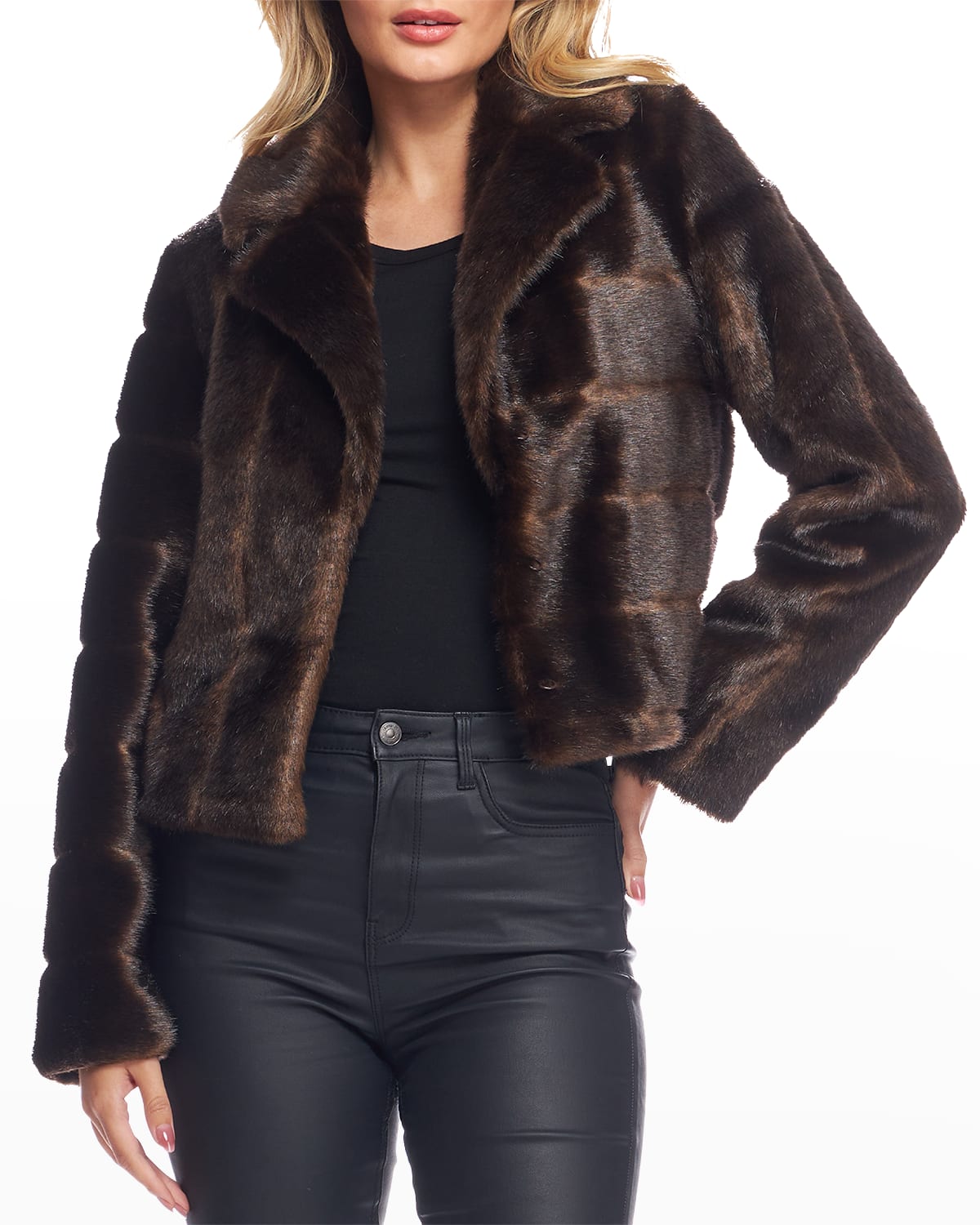 Fabulous Furs Maven Faux Fur Mink Jacket