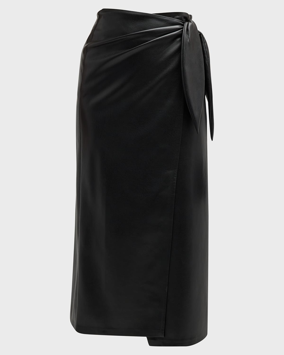 Nanushka Amas Faux Leather Midi Skirt