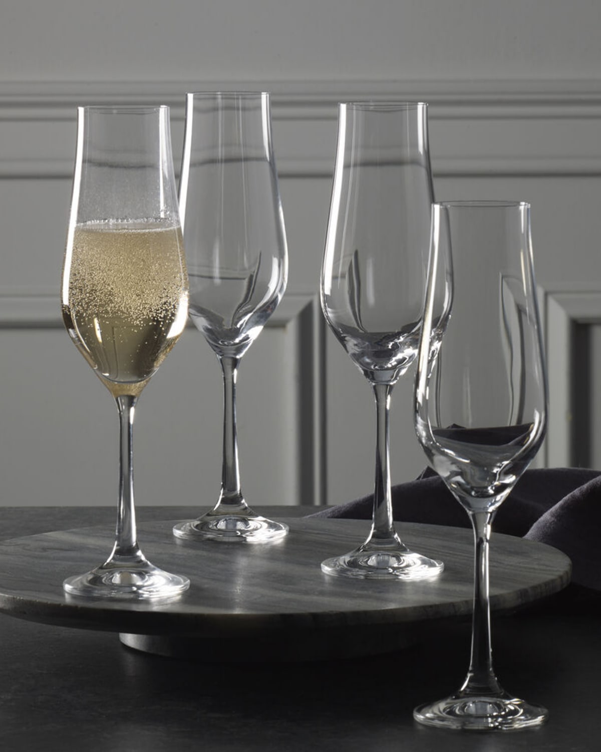 Shop Mikasa Grace 8 Oz. Champagne Flutes, Set Of 4 In Clear