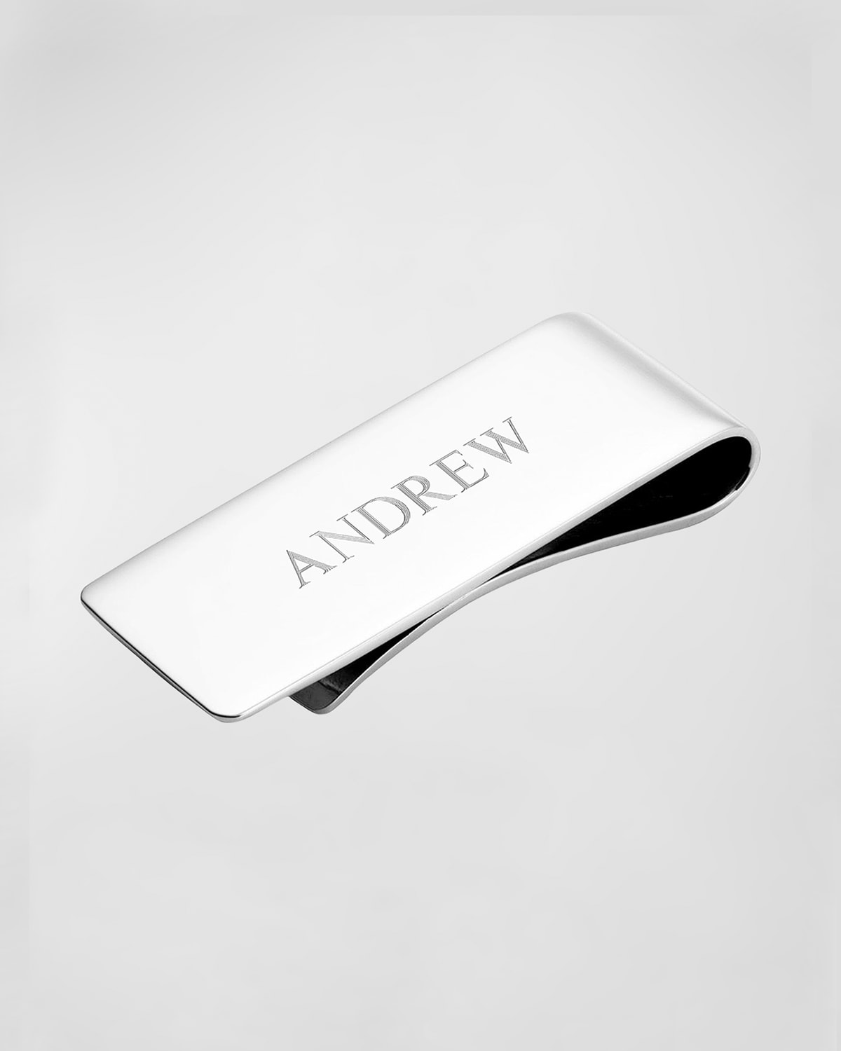 Shop Cunill America Personalized Sterling Silver Money Clip In Silver 2