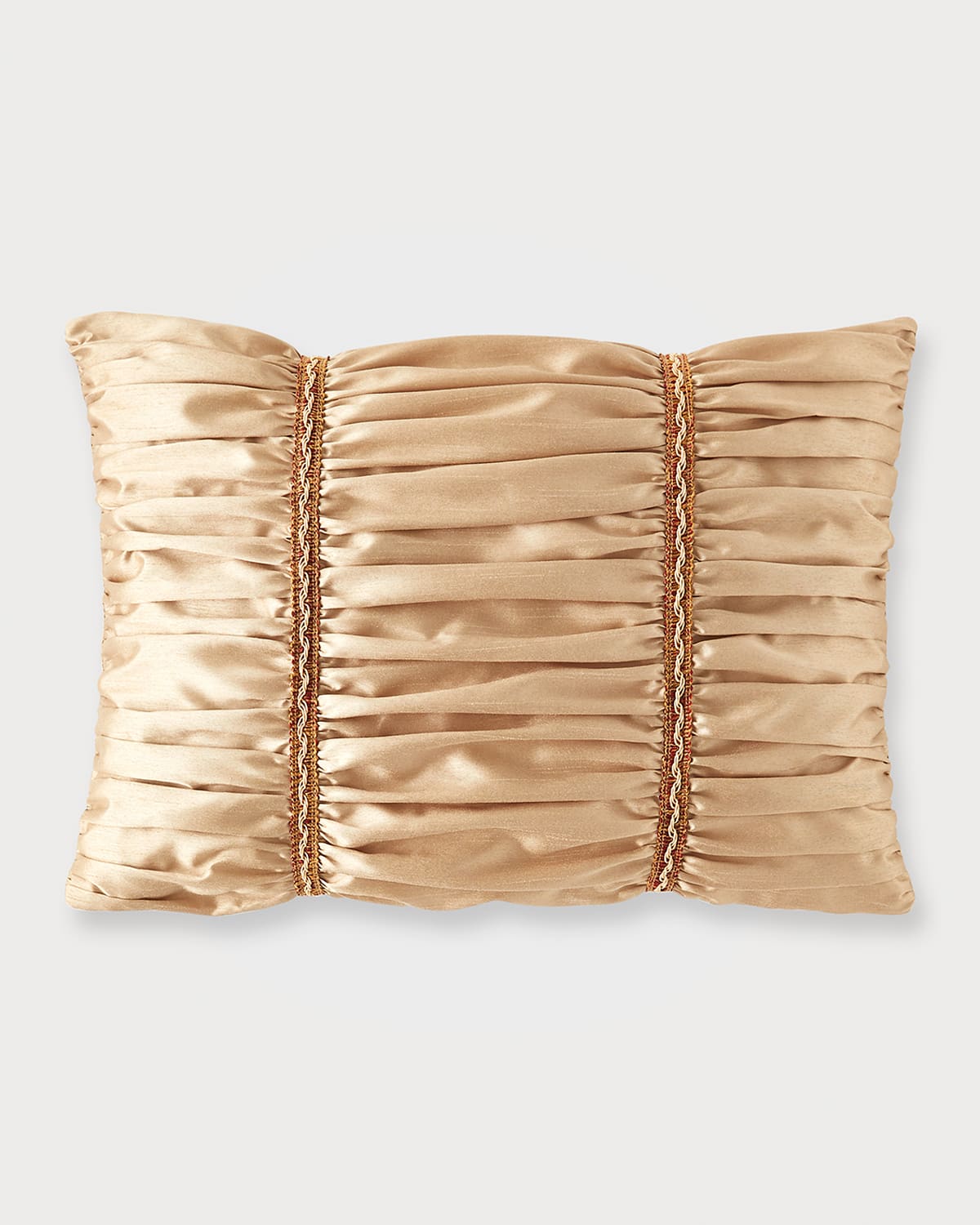 Austin Horn Collection Cantori Boudoir Pillow In Gold
