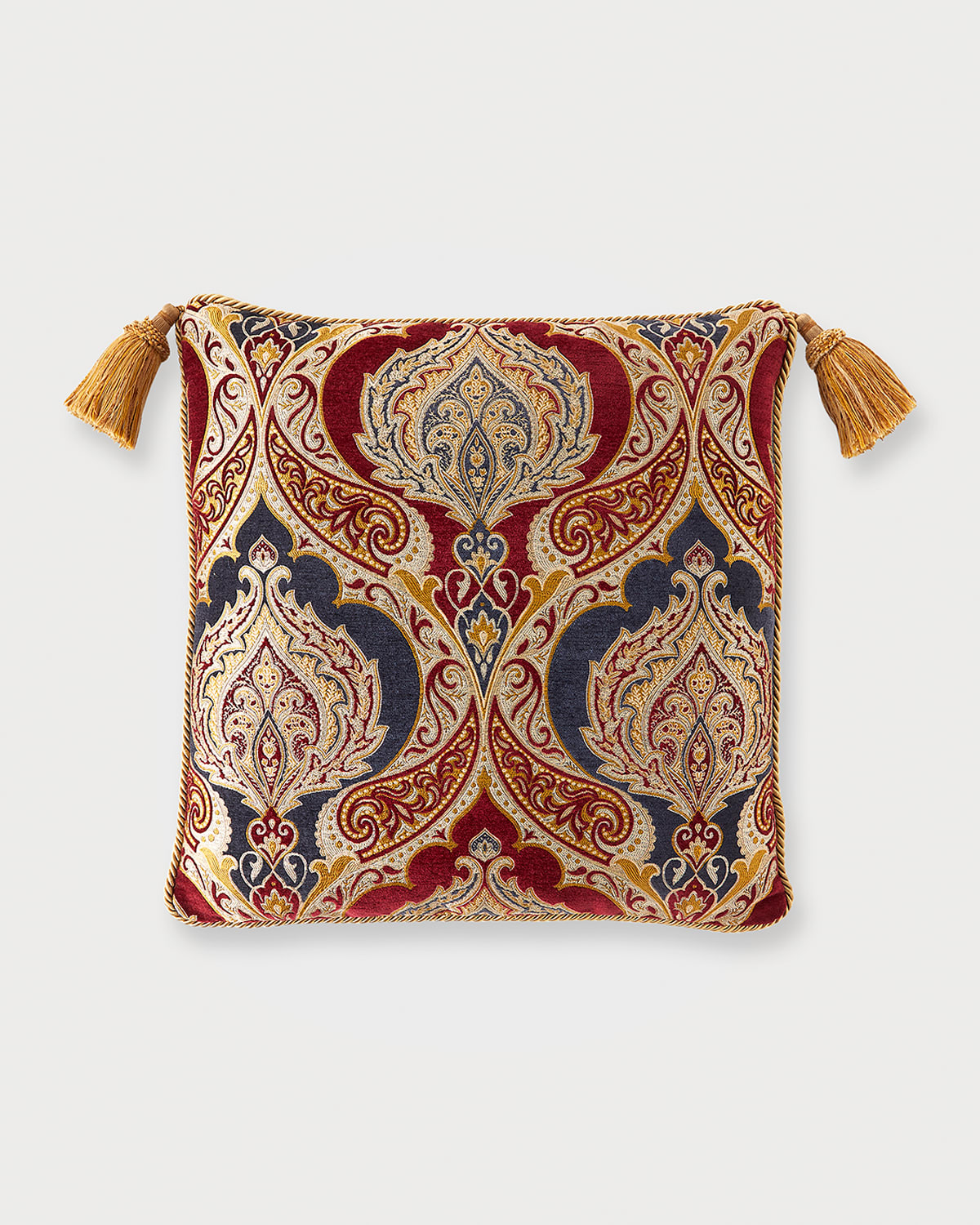 Austin Horn Collection Cantori Main Pillow, 20"sq. In Burgundy