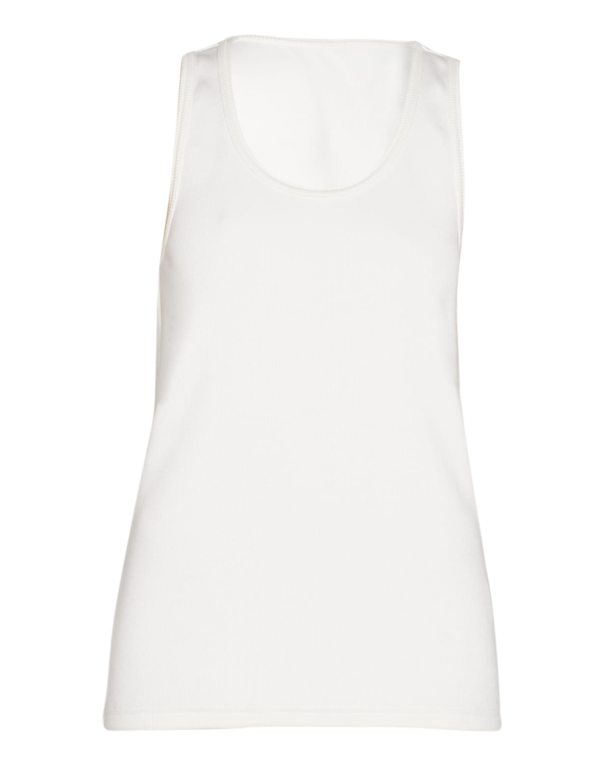 Dry Stretch Cotton Ribbed Tank Top
