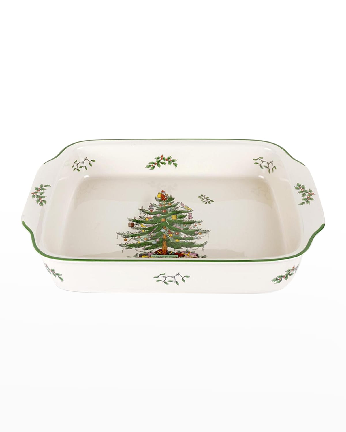 Spode Christmas Tree Rectangular Handled Dish