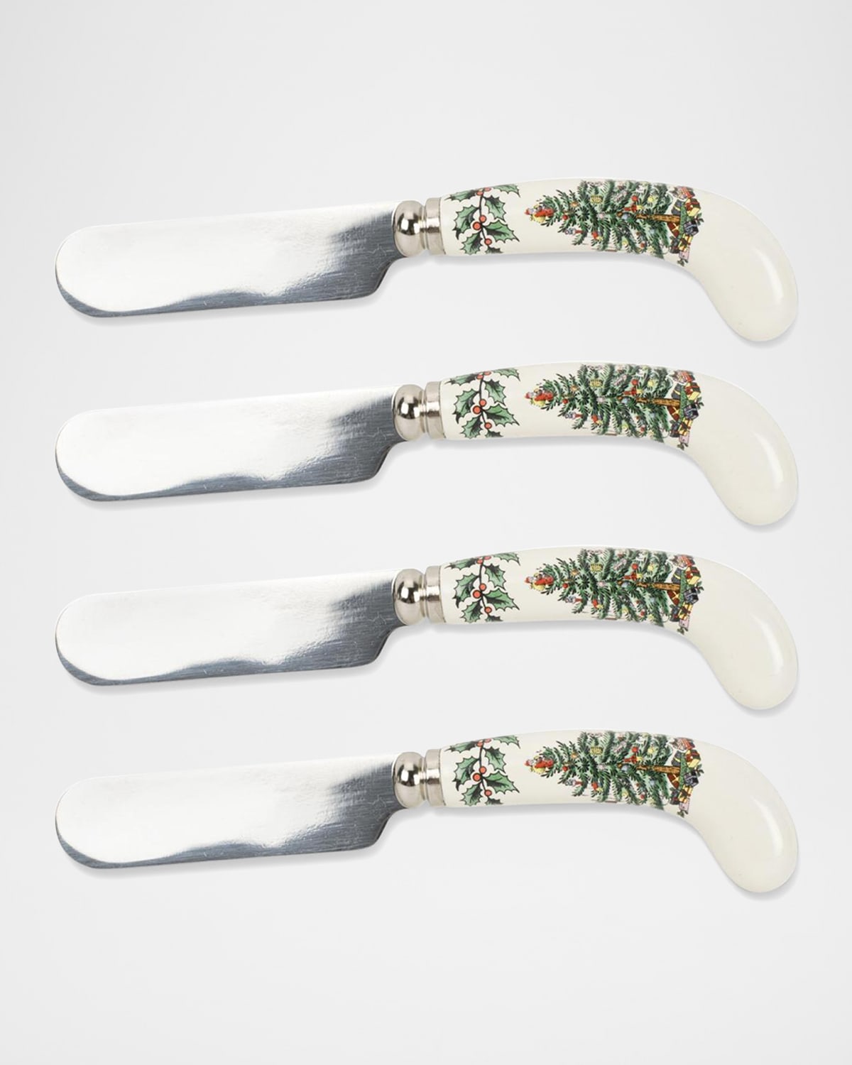 Spode Christmas Tree Spreaders, Set Of 4