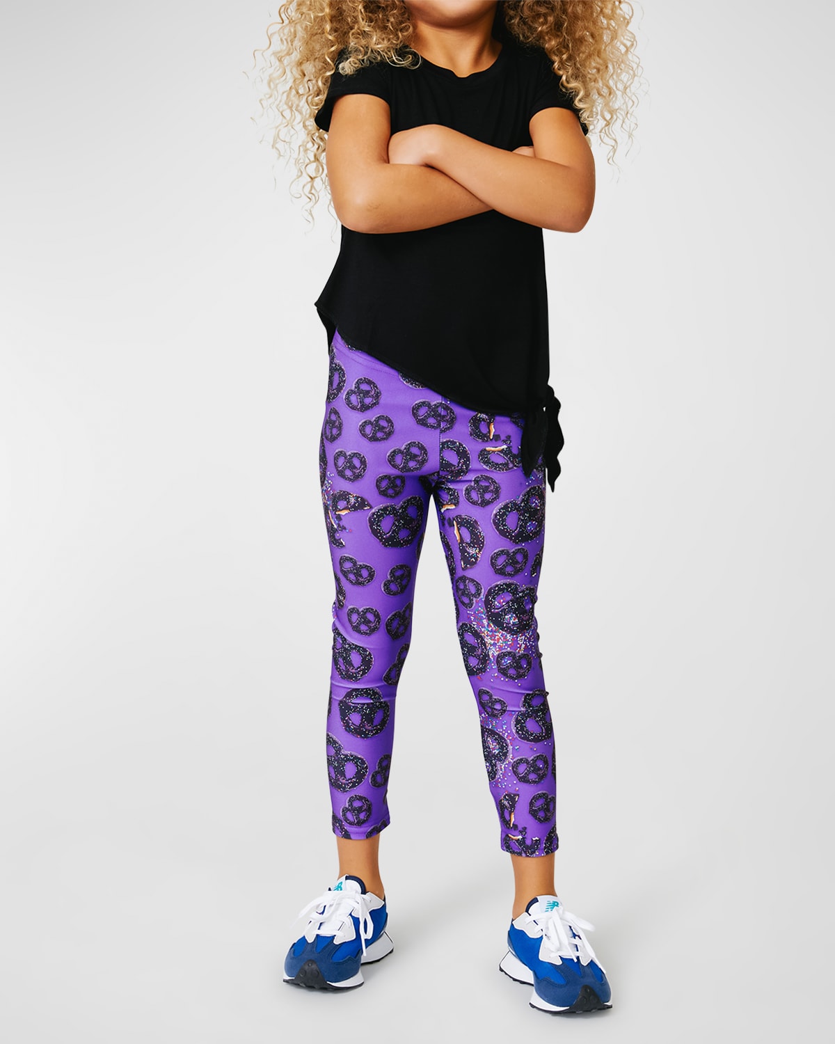 Girl's Chocolate Covered Pretzels Leggings, Size 4-6X