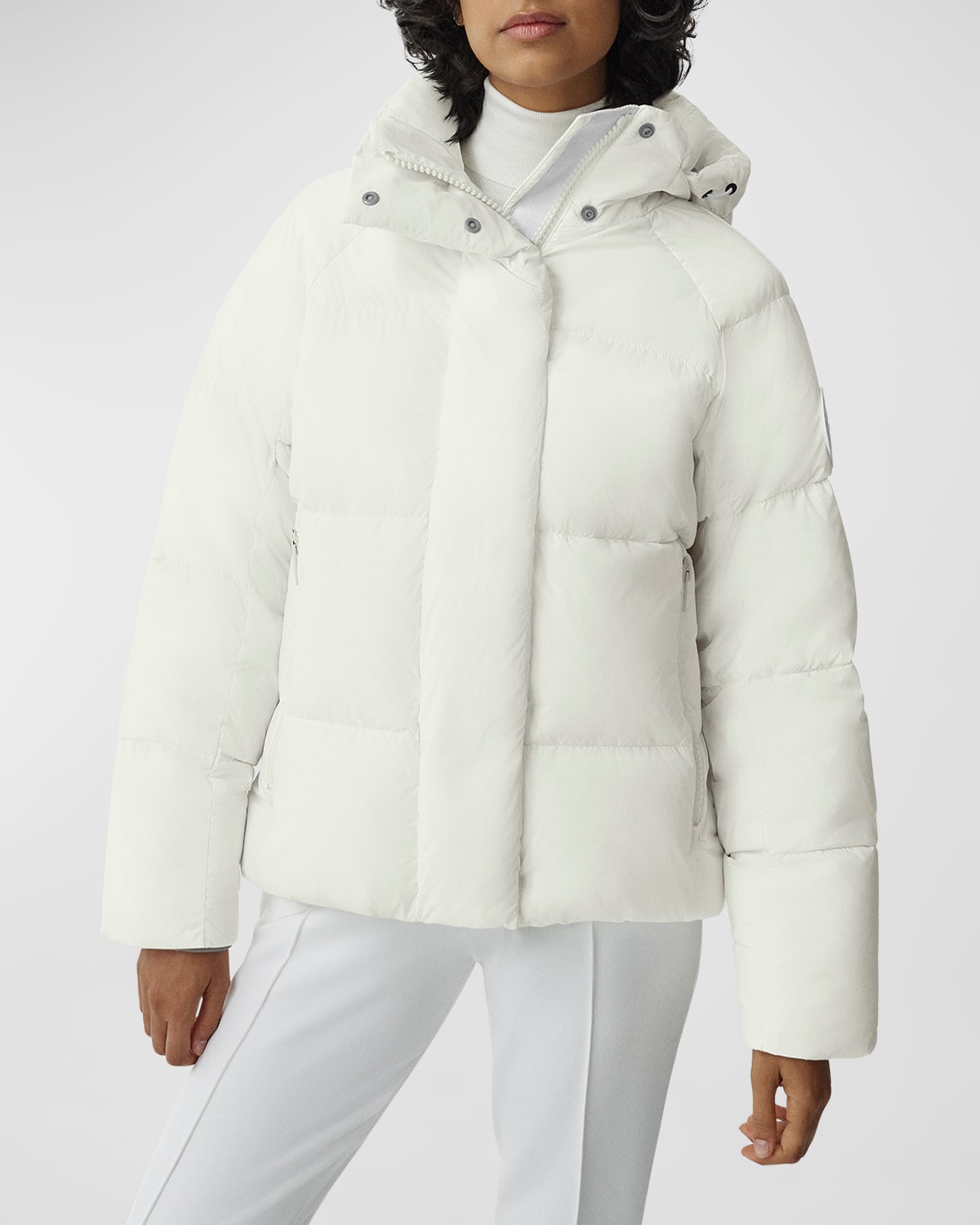 Canada Goose Junction 750 Fill Power Down Packable Parka In White
