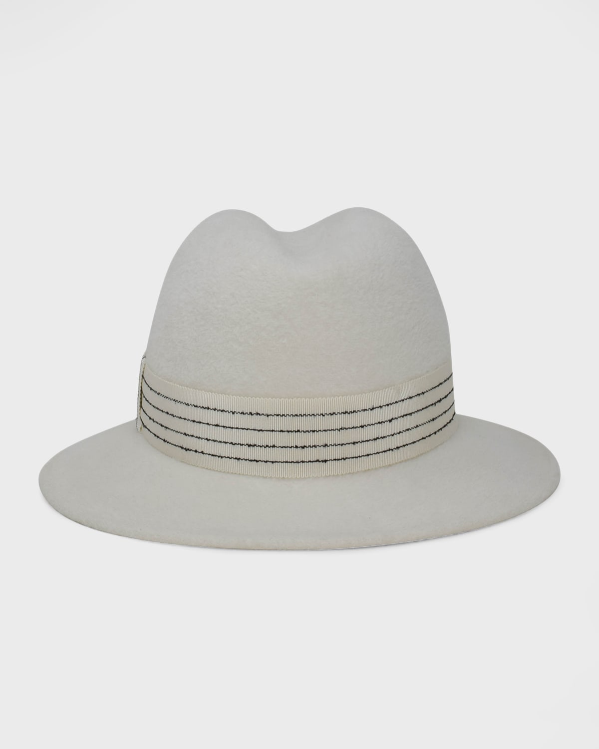 Shop Gigi Burris Reagan Velour Felt Fedora In White