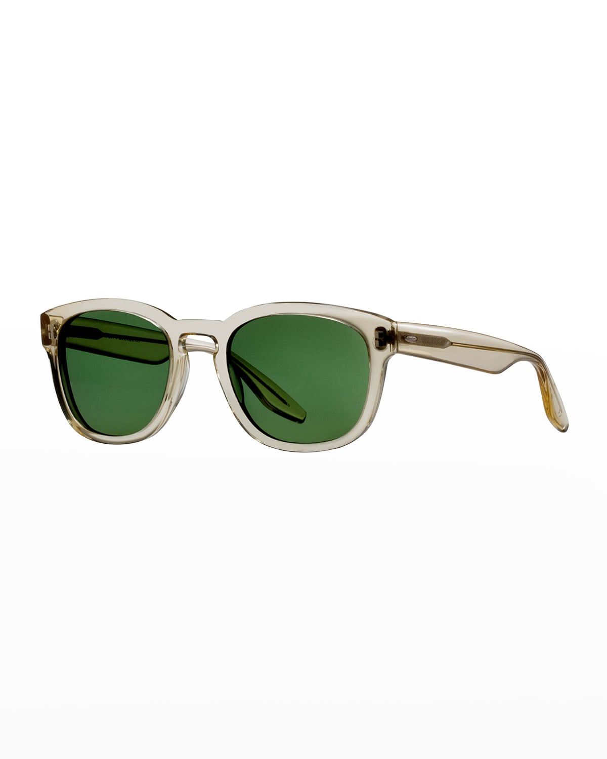 Barton Perreira Men's Nelson Keyhole-bridge Rectangle Sunglasses In Gray