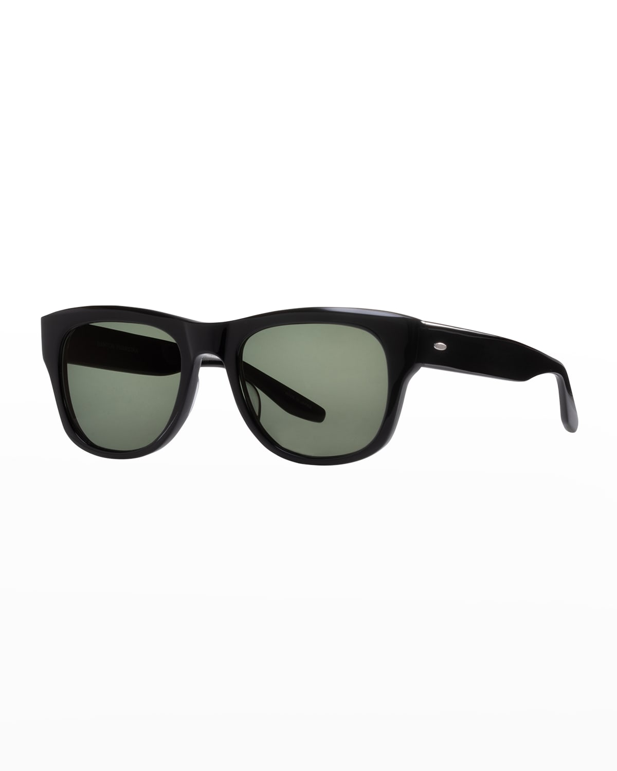 Barton Perreira Men's Kuhio Rectangle Sunglasses In Black