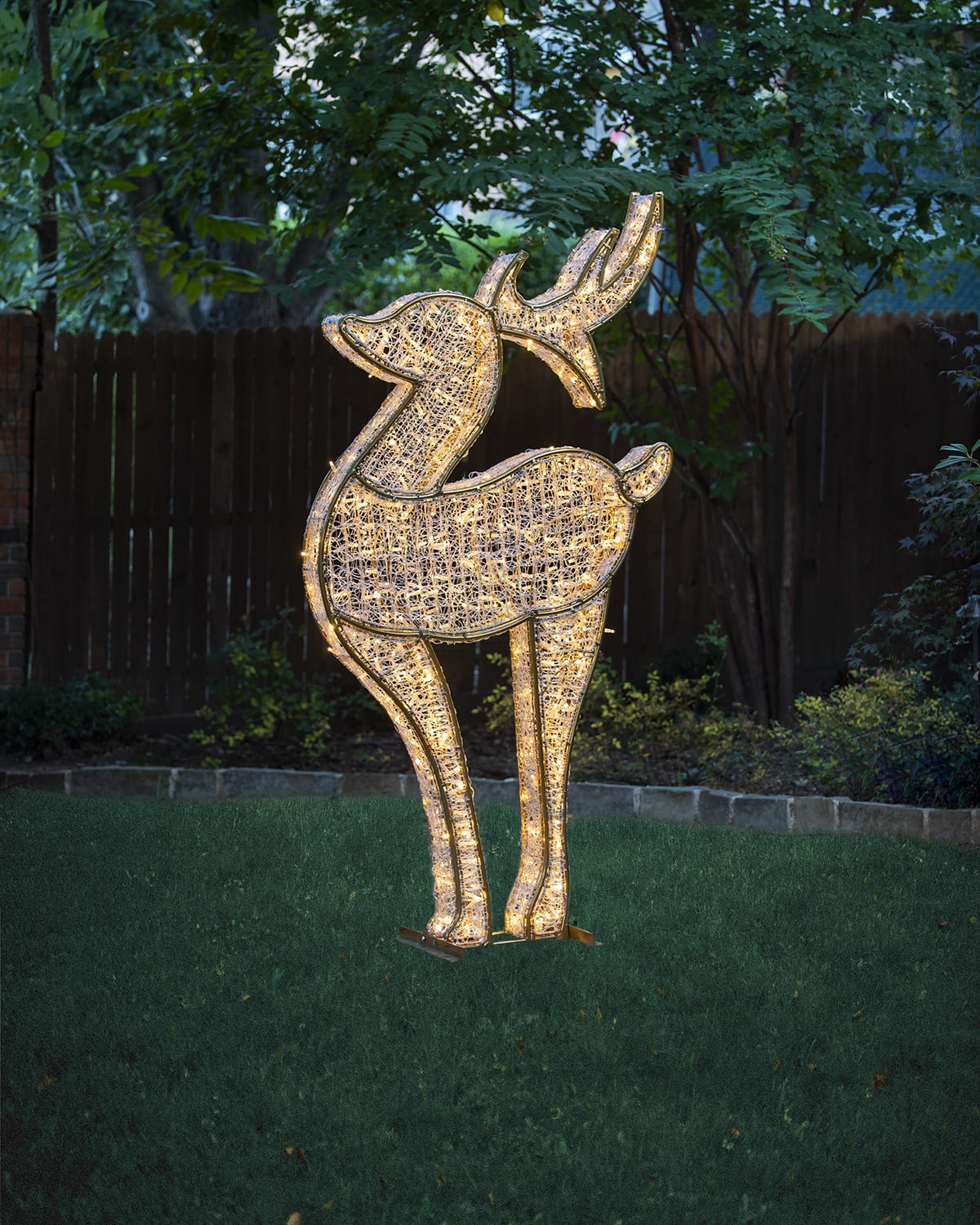 Barcana 3d 2-sided Snowflake Indoor/outdoor Decoration With Warm White Led Lights, 79" In Yellow