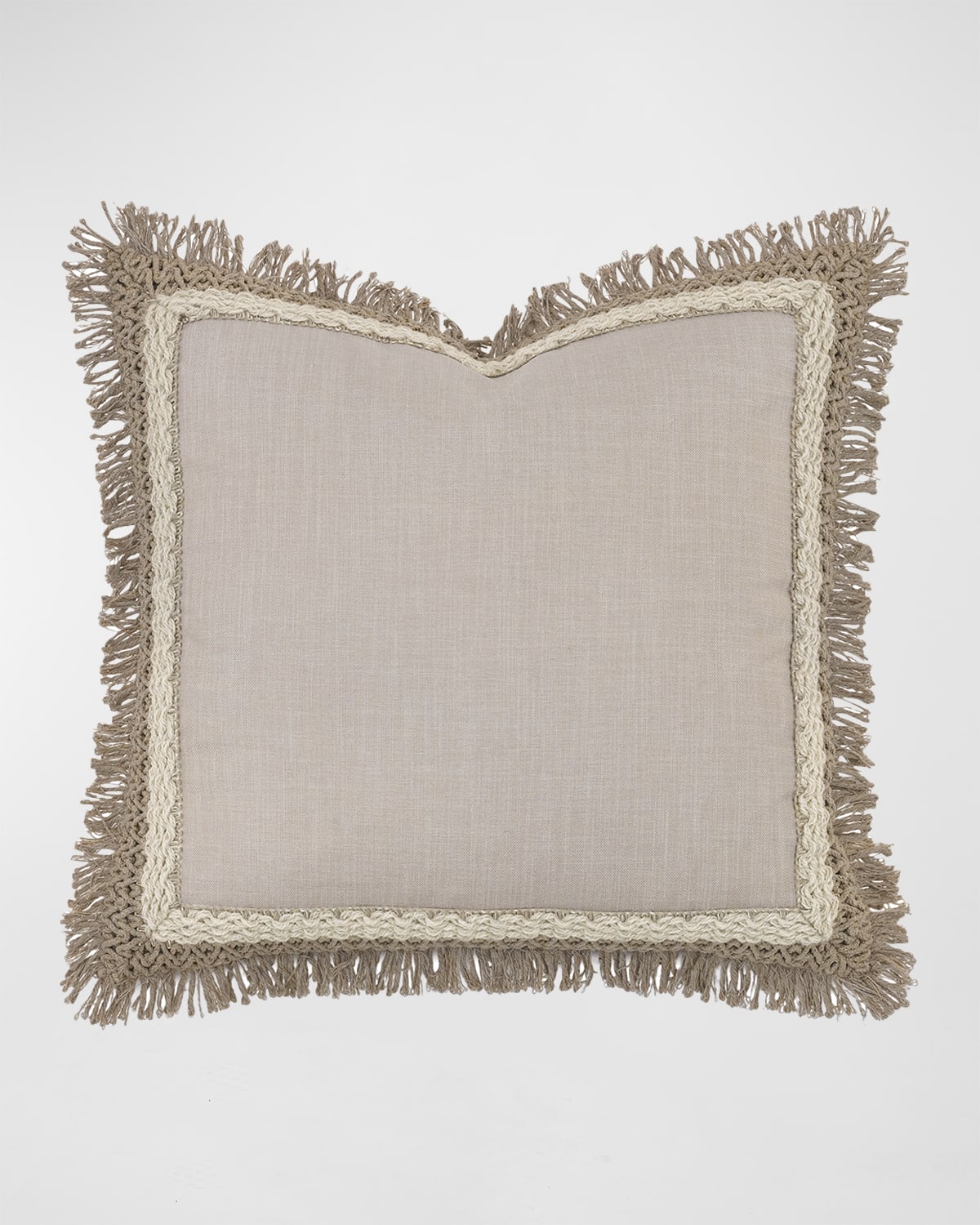 Barclay Butera By Eastern Accents Park City Woven Fringe Decorative Pillow In Neutral
