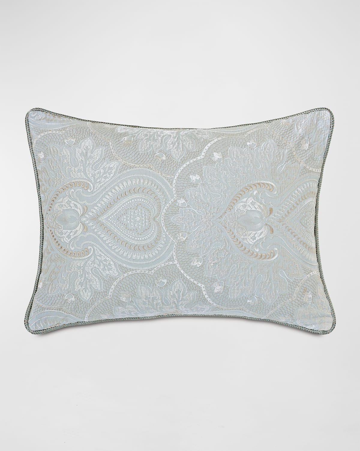 Eastern Accents Danae Embroidered Decorative Pillow In Gray