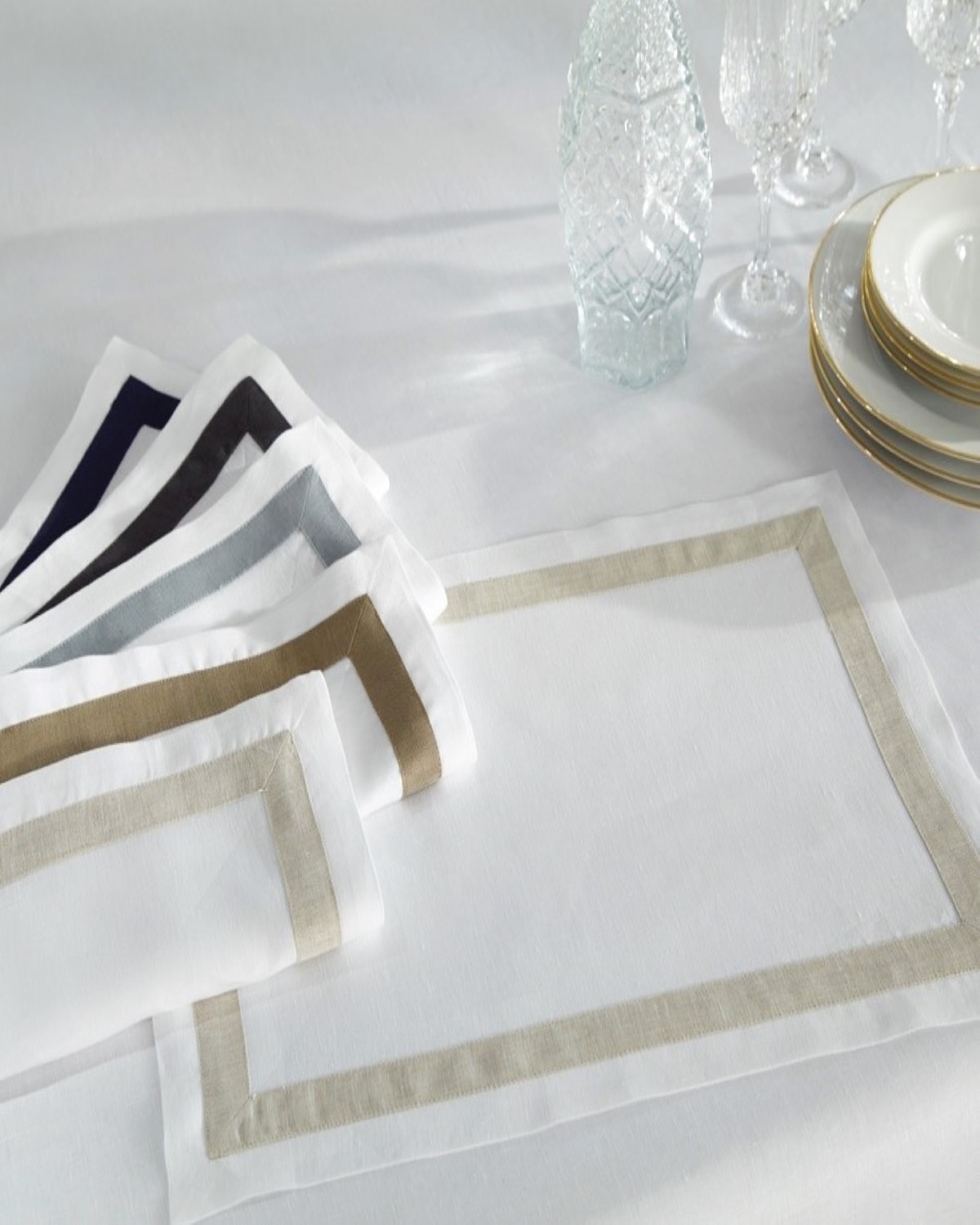 HOME TREASURES FINO LINEN PLACEMATS, SET OF 6 