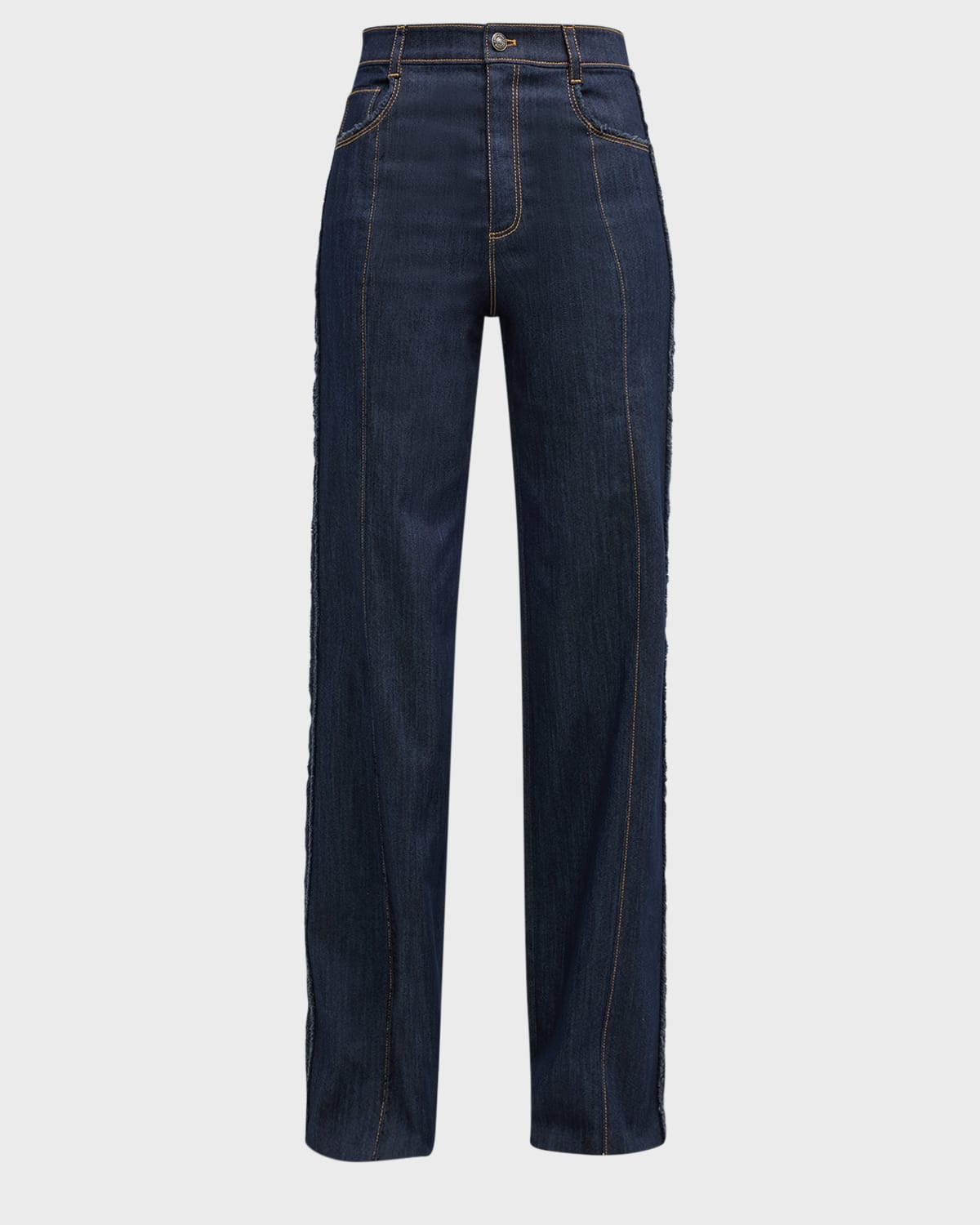 Cinq a Sept Shanis Ponte-Knit Bootcut Split-Hem Pants