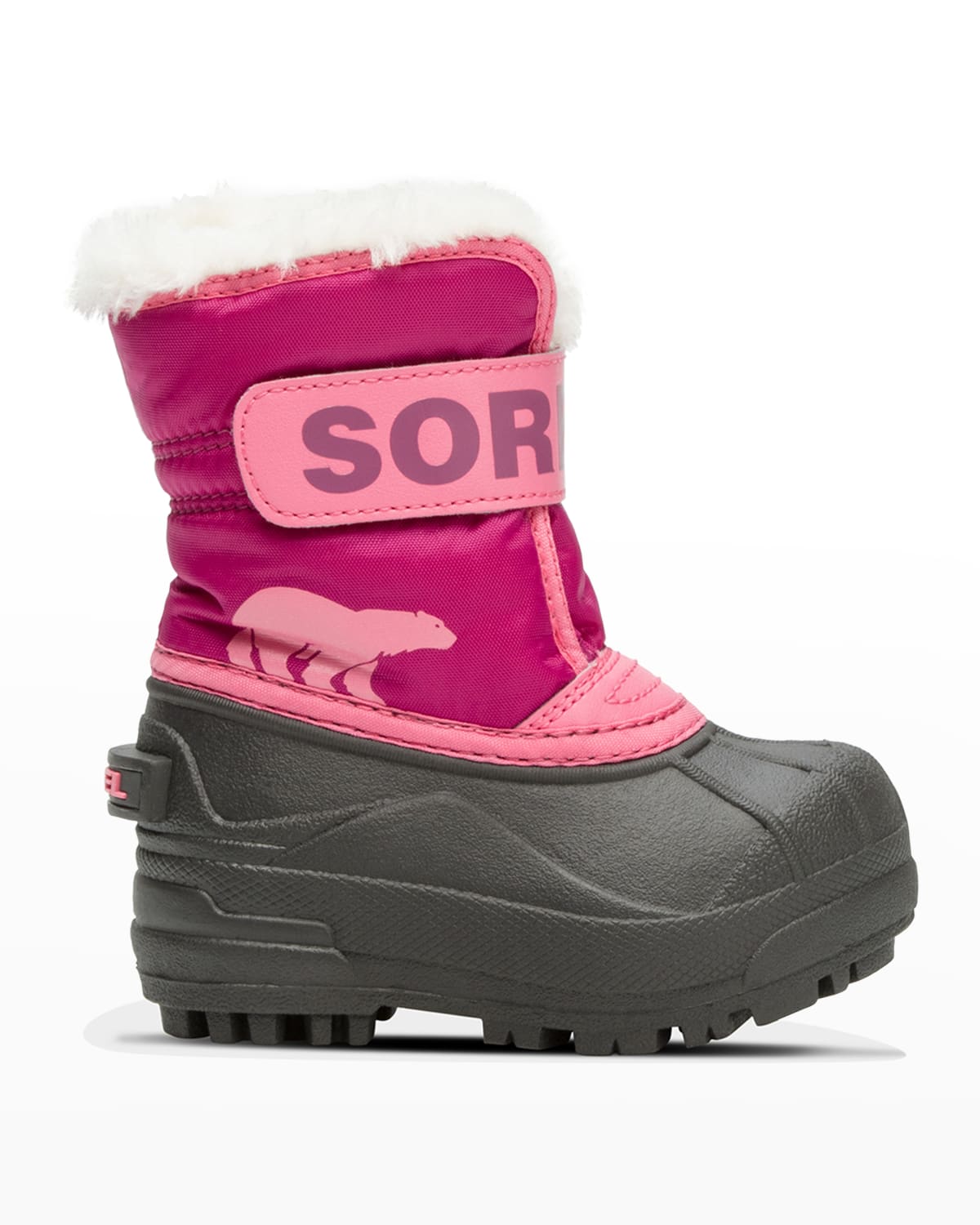 Sorel Kids' Unisex Snow Commander Cold Weather Boots - Baby, Walker In Tropic Pink/deep Blush