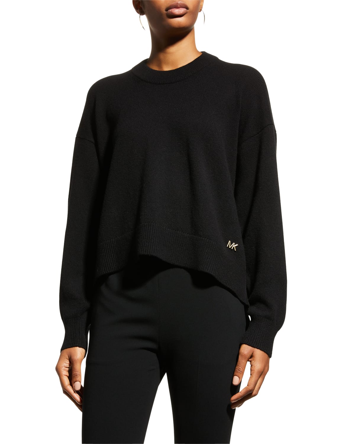 MICHAEL Michael Kors Wool-Cashmere High-Low Sweater