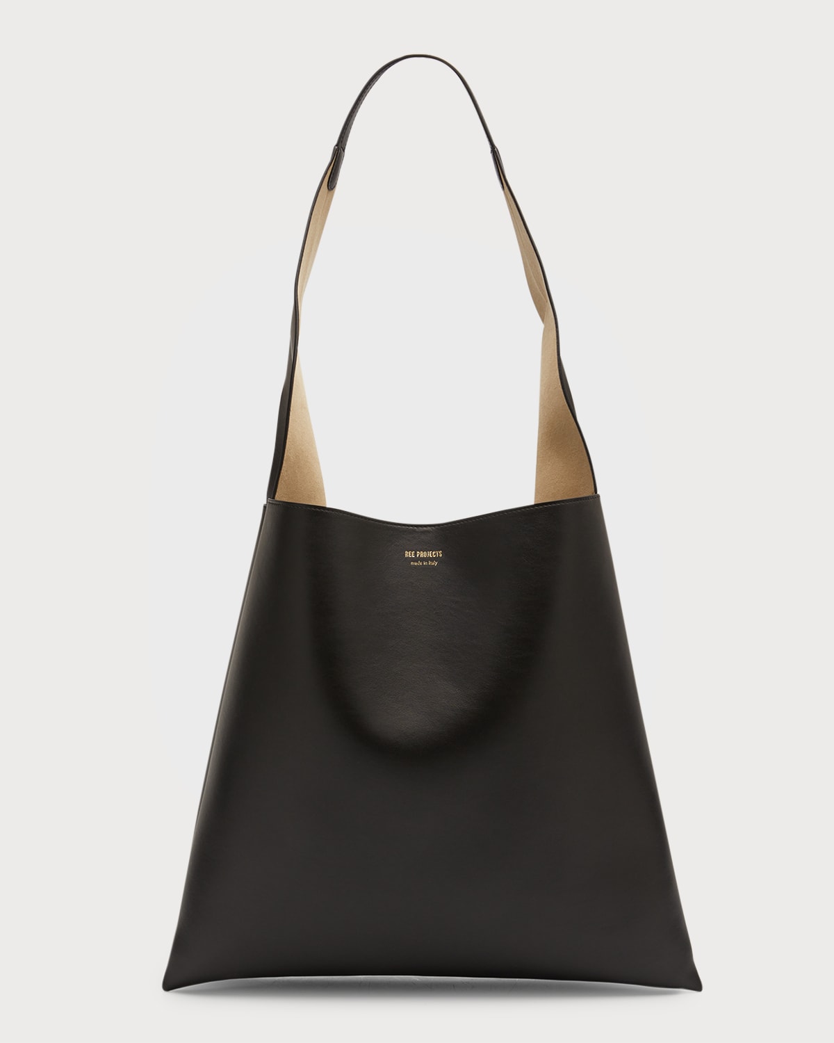 ANN TOTE LARGE - SOFT CALF - BLACK - ree-projects