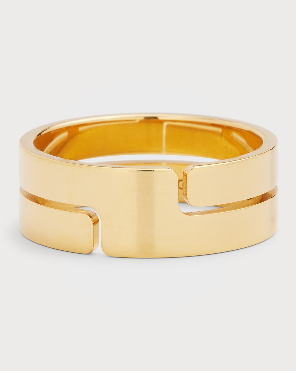 Yellow Gold '70s Medium Ring, Size 6.5