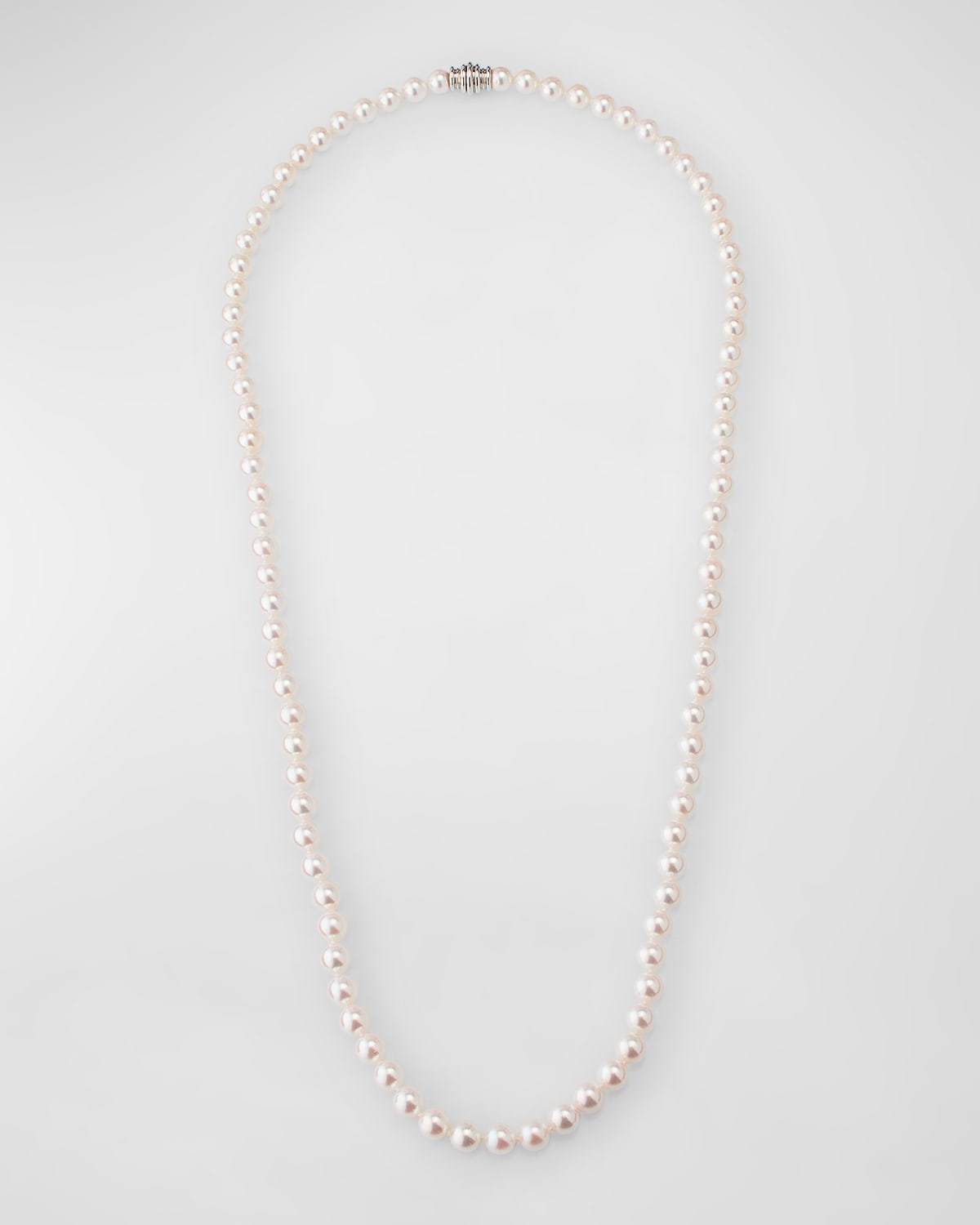 Assael 18k White Gold Akoya Cultured Pearl Necklace In Akoya Pearl