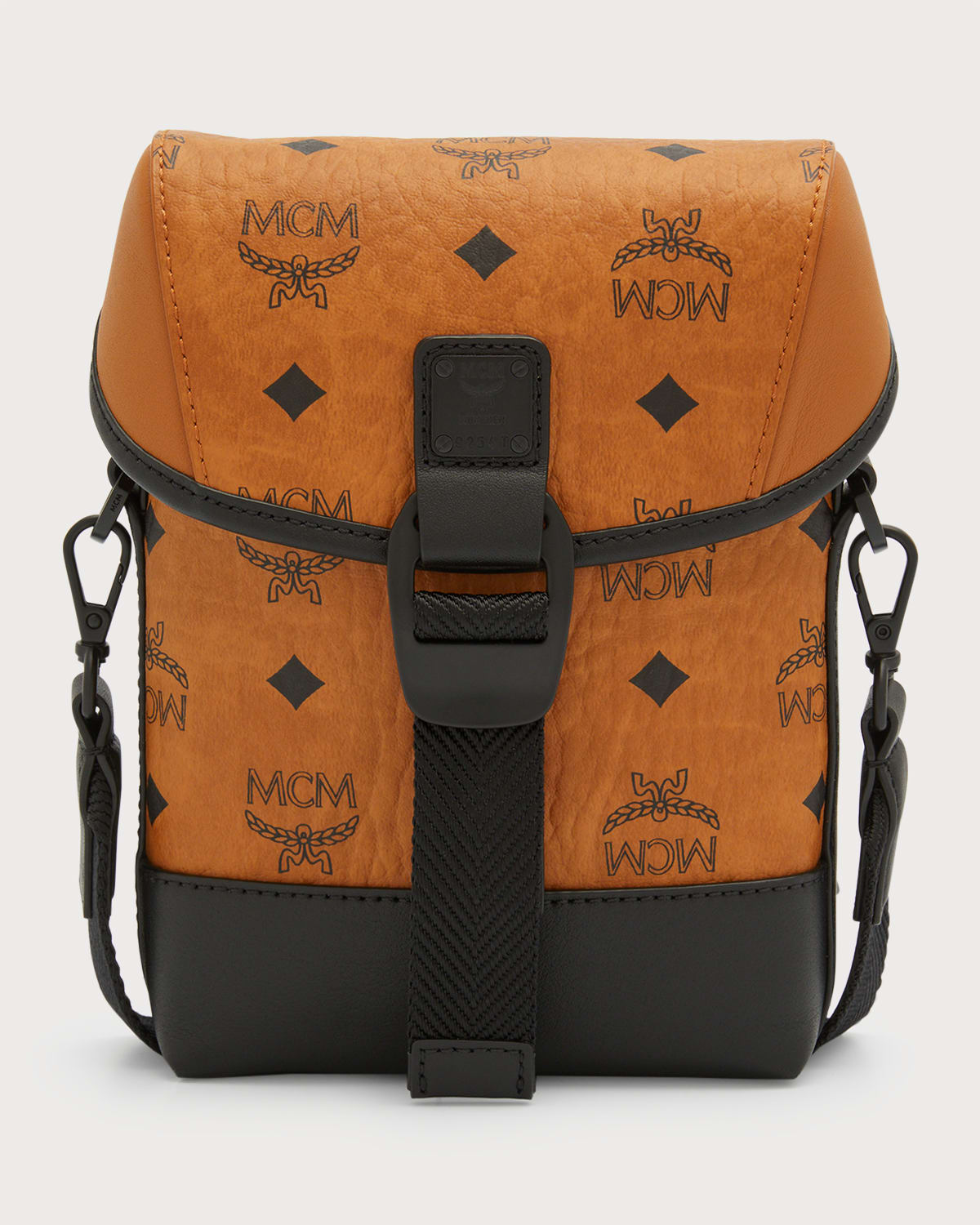 Mcm Shoulder Bags Men Leather Brown In Cognac