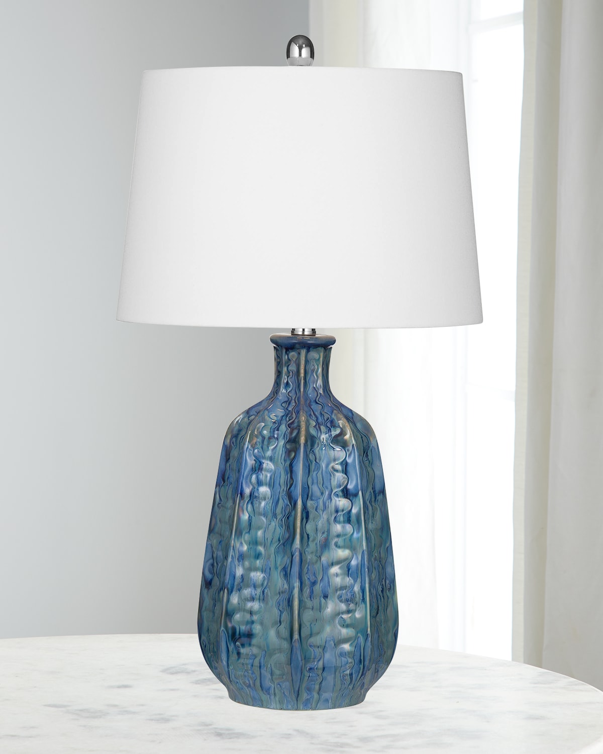 Katherine Noble By Bmc Tee Table Lamp In Blue