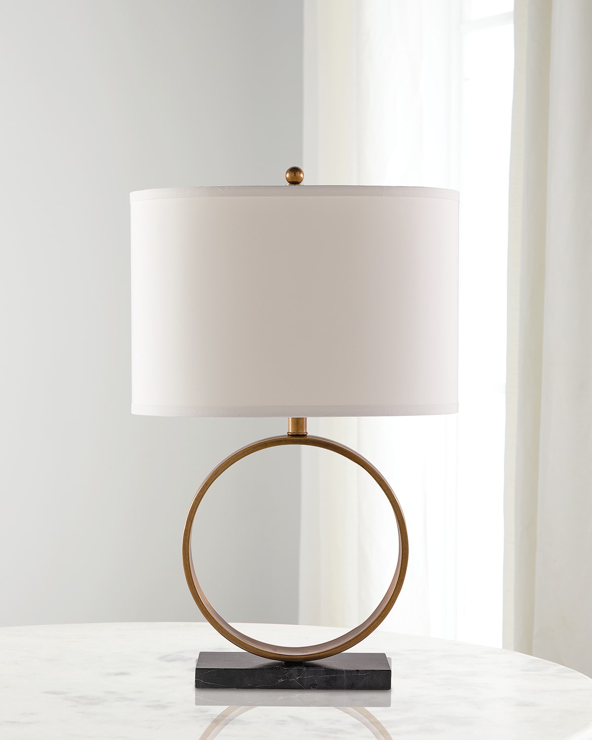 Shop Port 68 Megan Brass Lamp In Age Brass