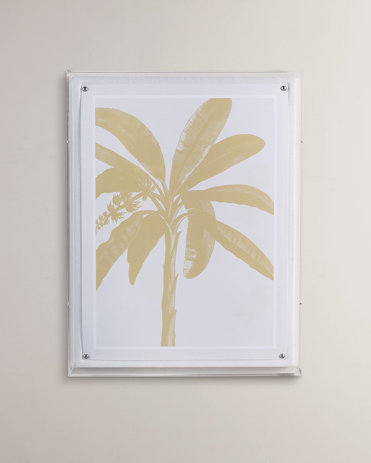 Port 68 Gold Palms Giclee In Gold