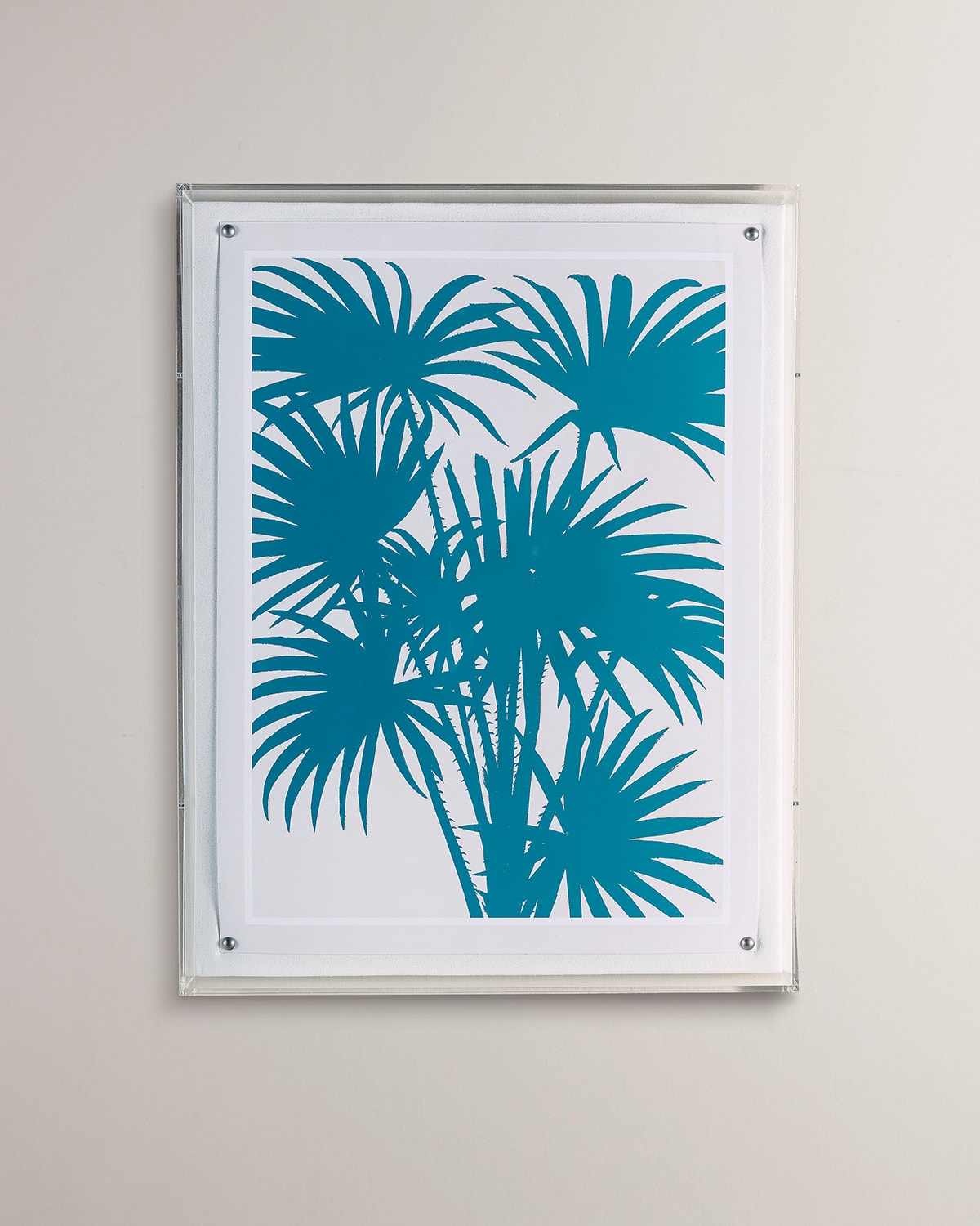 Port 68 Green Palms Giclee In Green