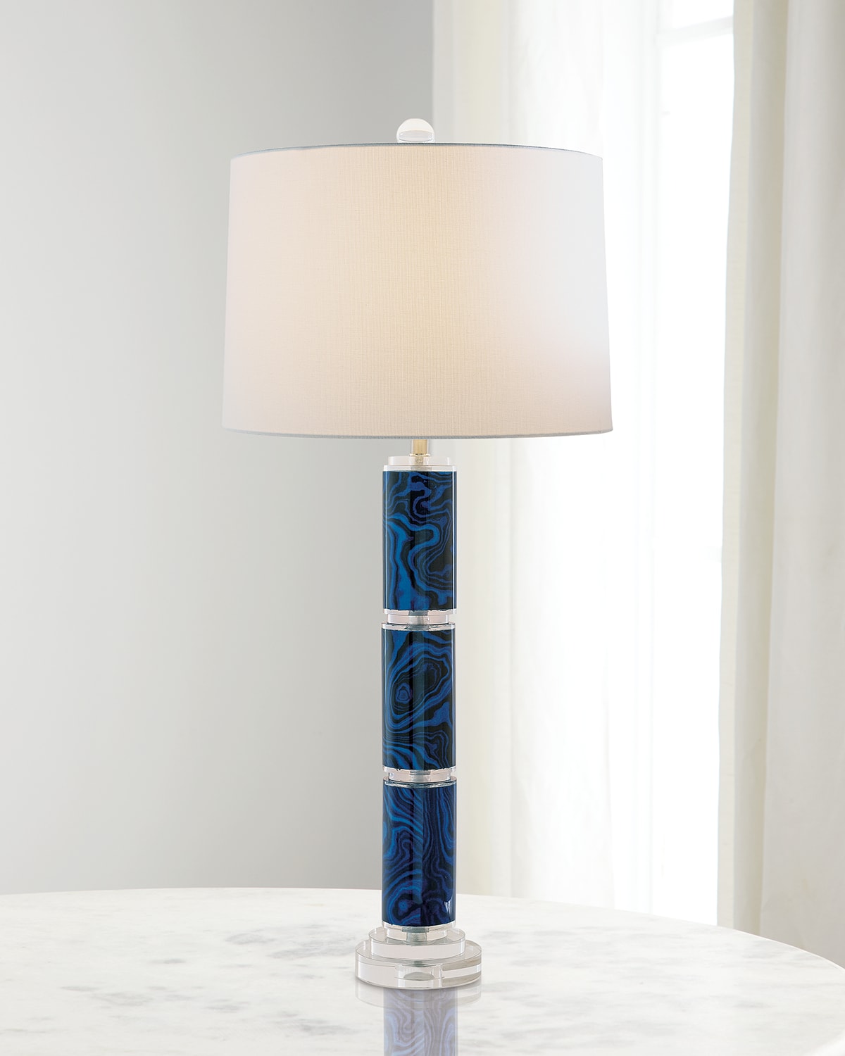 Shop Port 68 Malachite Lamp In Blue