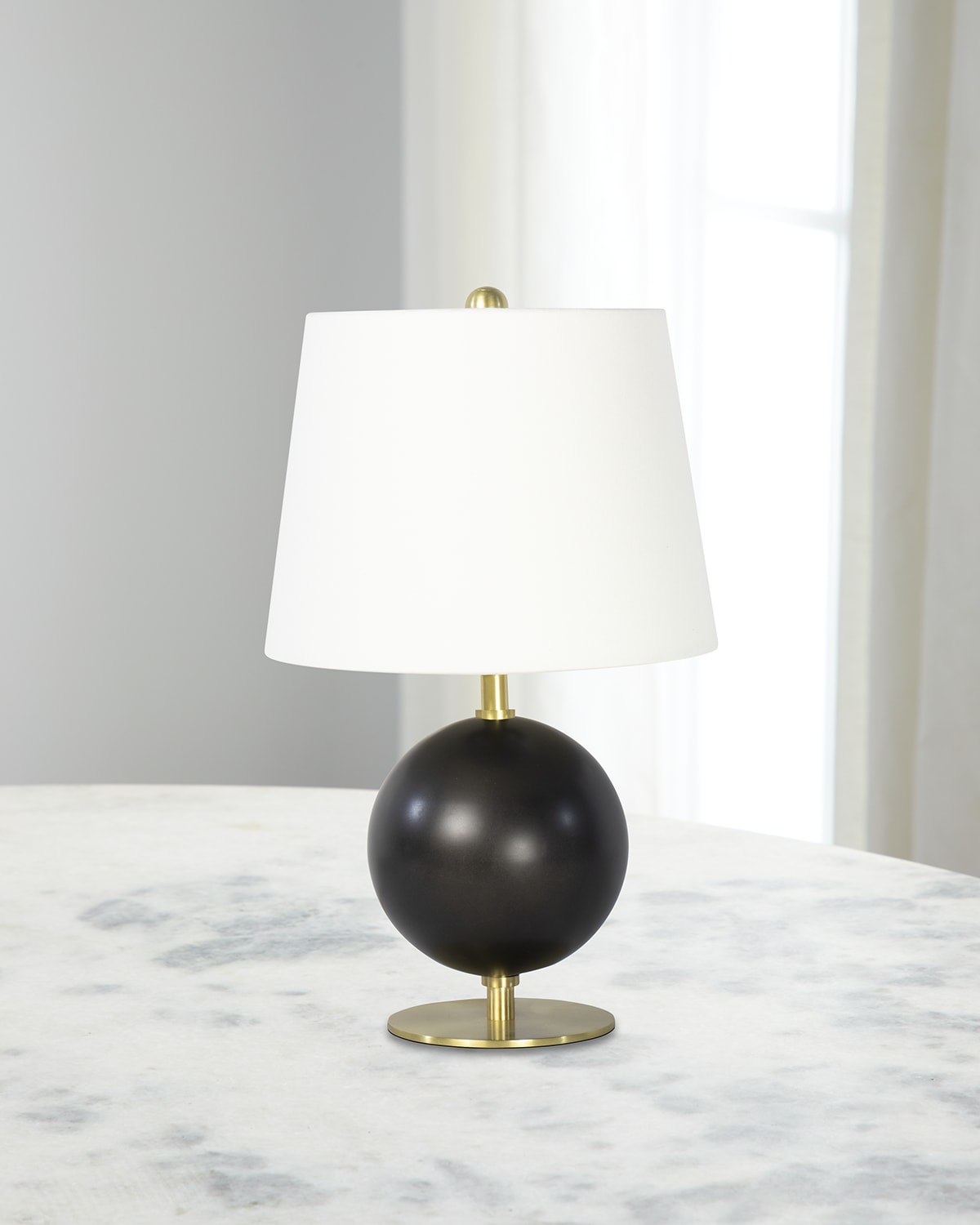 Shop Regina Andrew Grant Mini Lamp In Blackened Brass