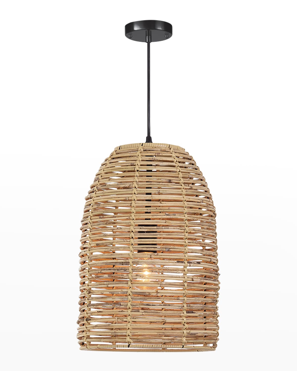 Shop Regina Andrew Monica Bamboo Basket Pendant Light In Natural