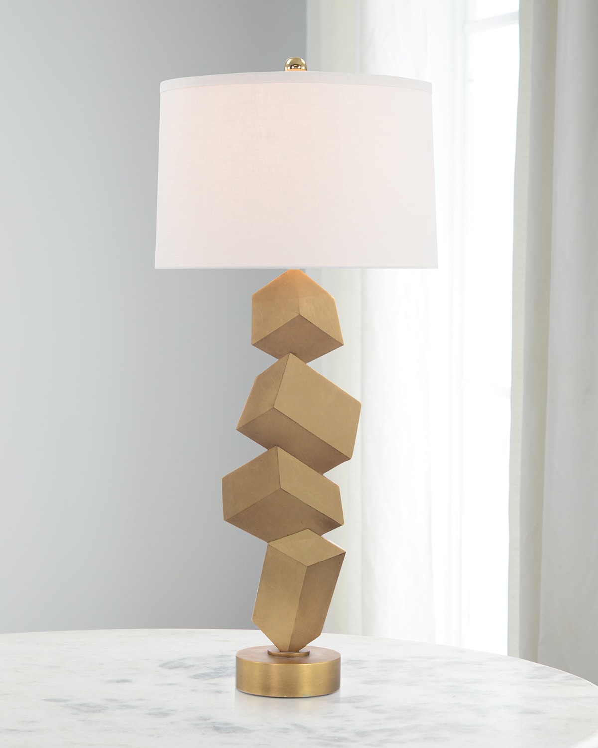 Shop John-richard Collection Trompe-l'oeil Table Lamp In Brown