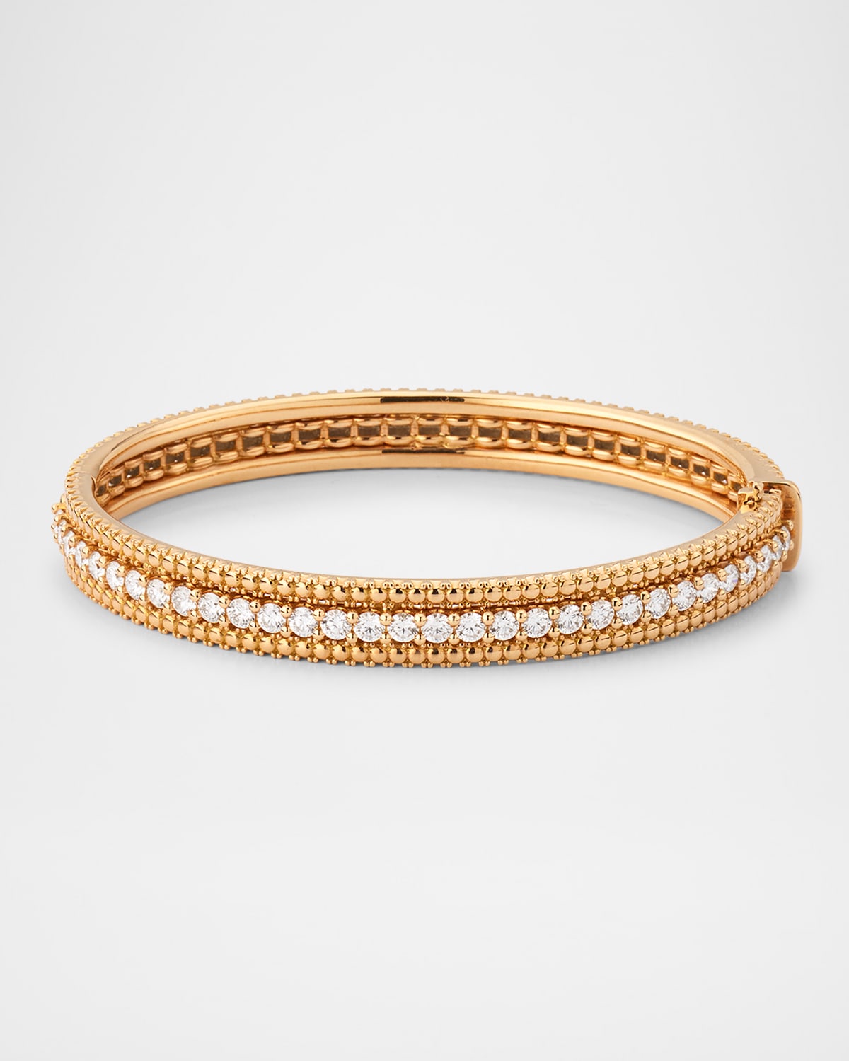18K Rose Gold Siena Small Diamond Bangle Bracelet