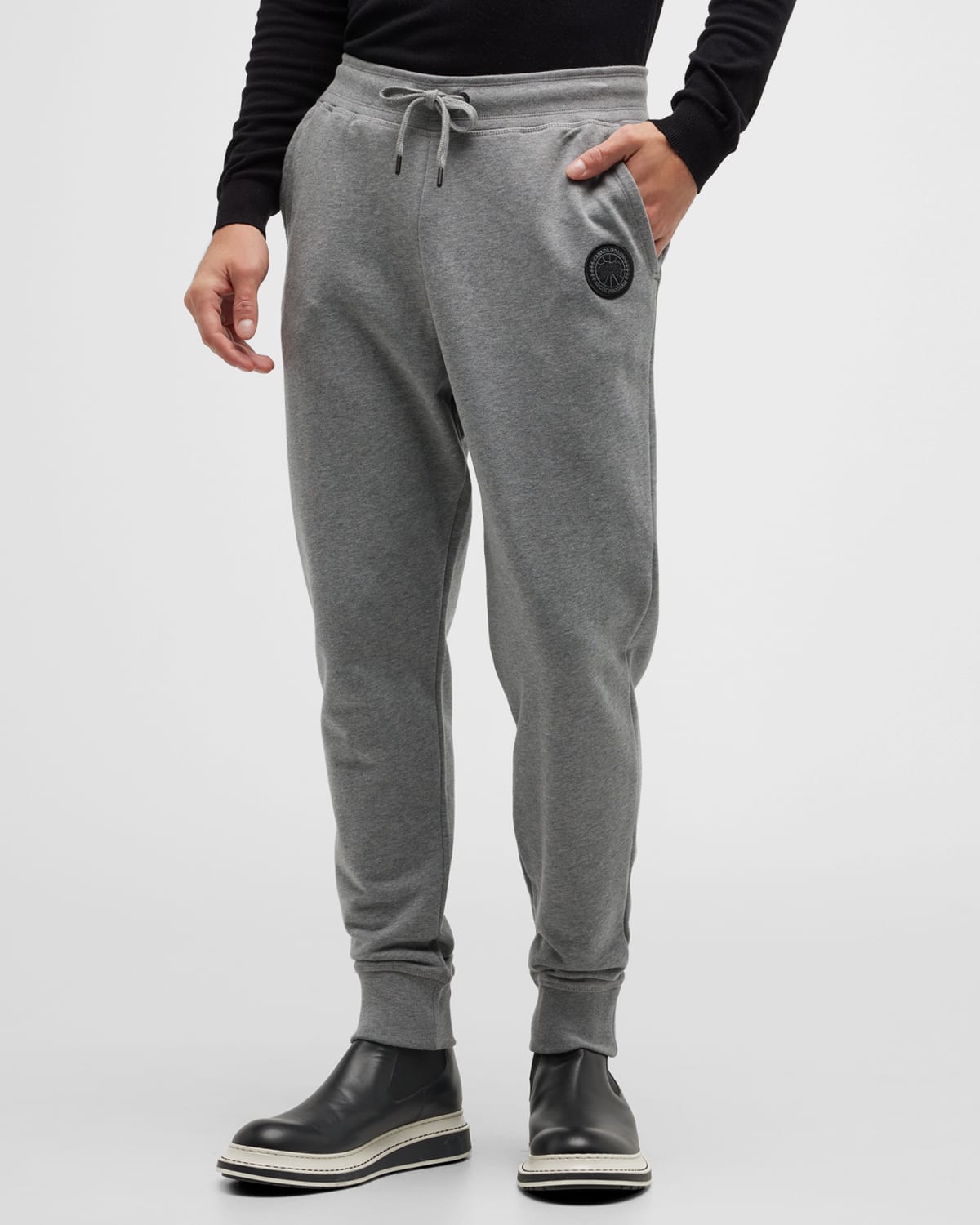 Canada Goose Men's Huron Jogger Pants In Stone Heather