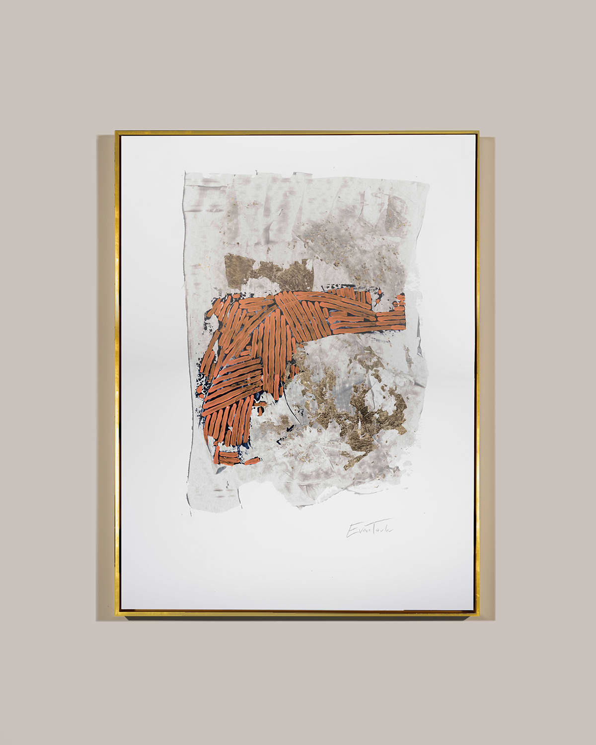 Shop Rfa Fine Art Warm Tone Abstract Giclee In Orange