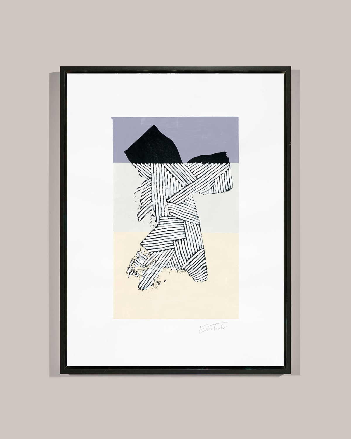 RFA FINE ART ABSTRACT PASTEL LINES GICLEE 