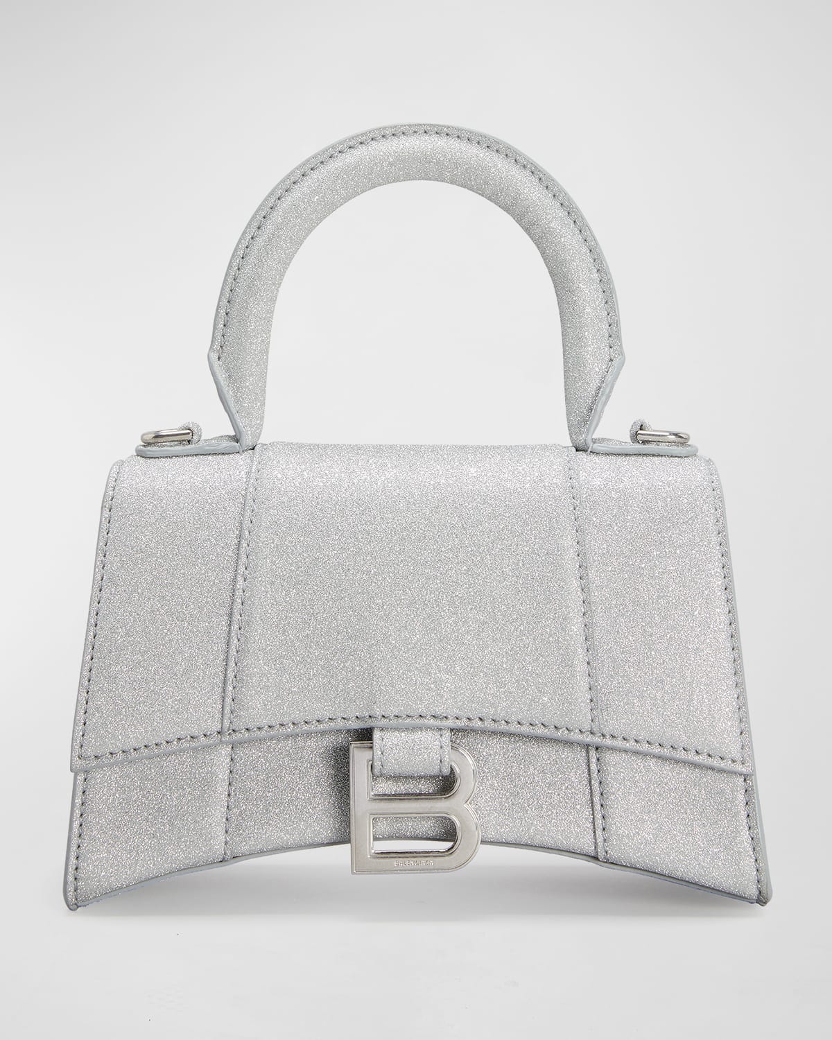 Balenciaga Hourglass XS Glitter Top-Handle Bag - Bergdorf Goodman