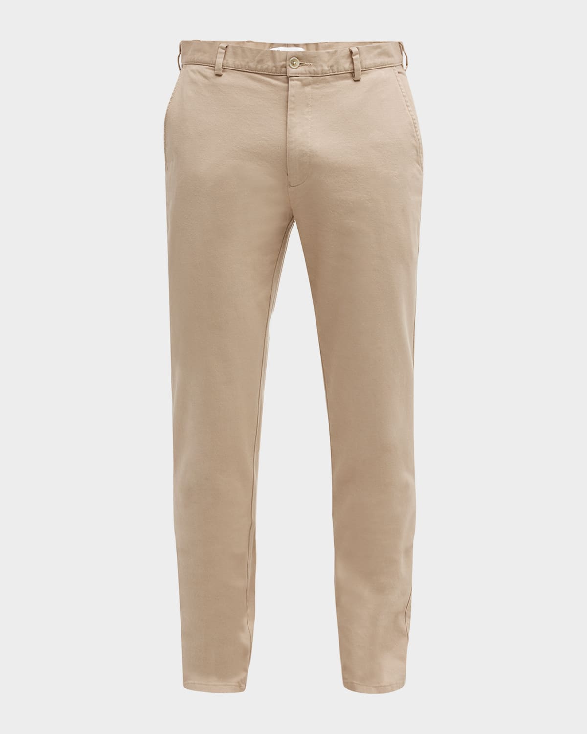 Peter Millar Pilot Flat Front Stretch Cotton Twill Pants In Khaki