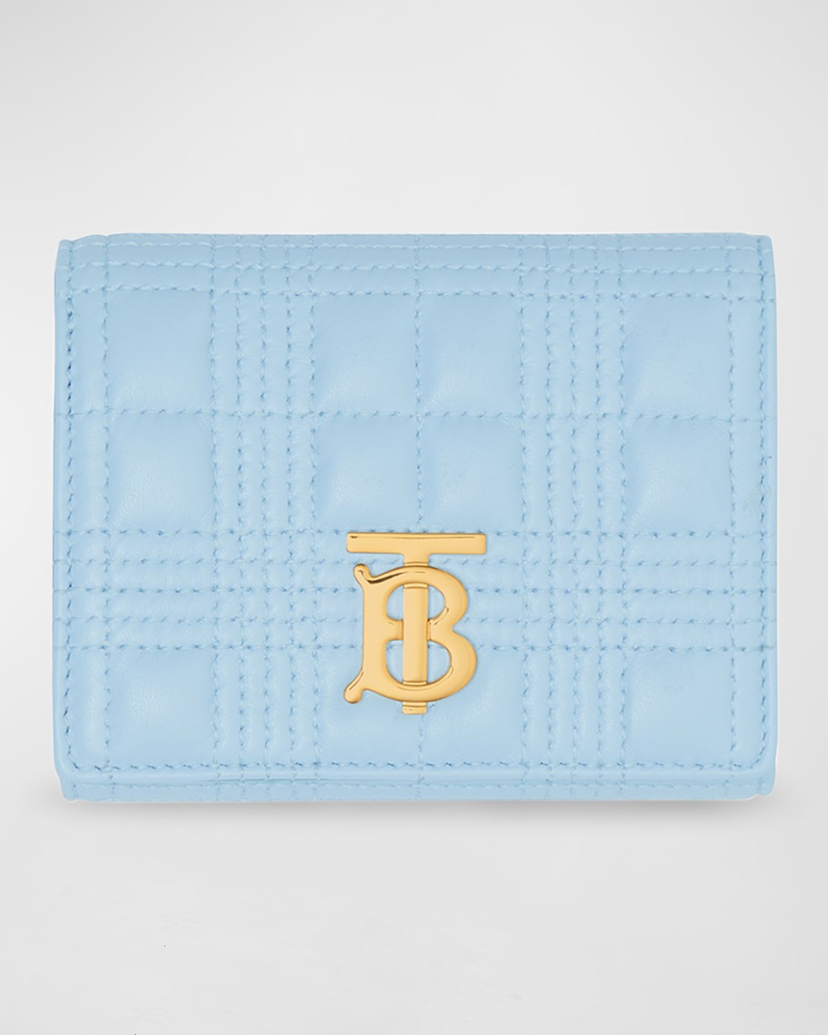 Burberry Lola TB Quilted Leather Compact Wallet