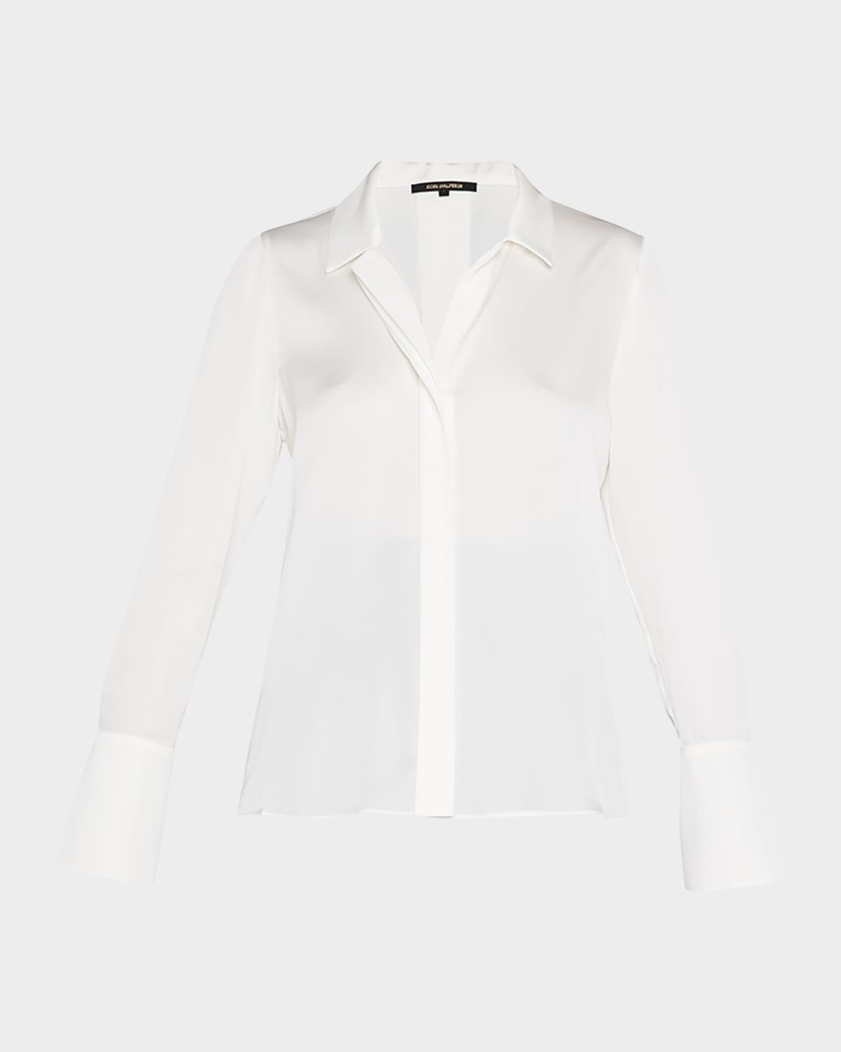 Kobi Halperin Rebekah Long-sleeve Silk Blouse In Ivory