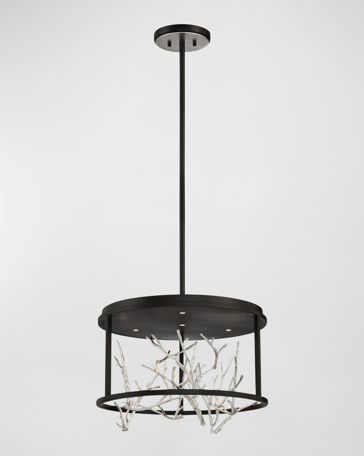 Shop Eurofase Aerie 19" Chandelier In Black And Silver