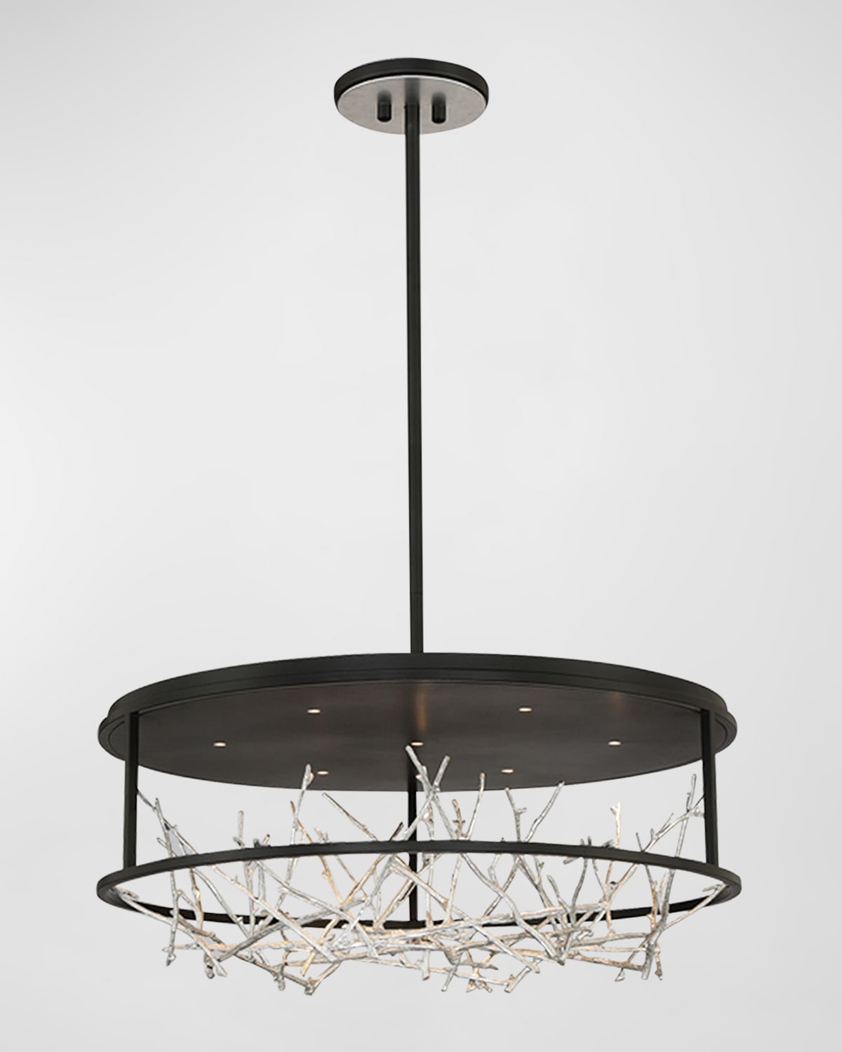 Shop Eurofase Aerie 30" Chandelier In Black And Silver
