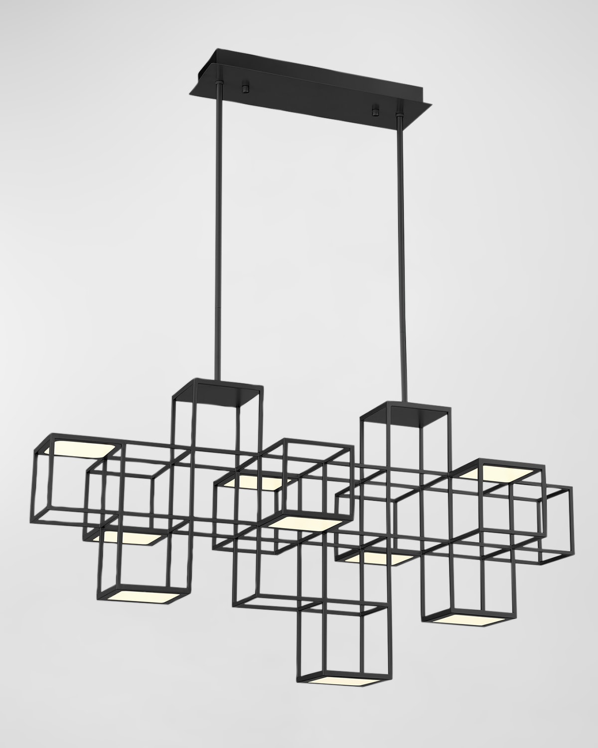 Shop Eurofase Ferro Linear Chandelier In Black