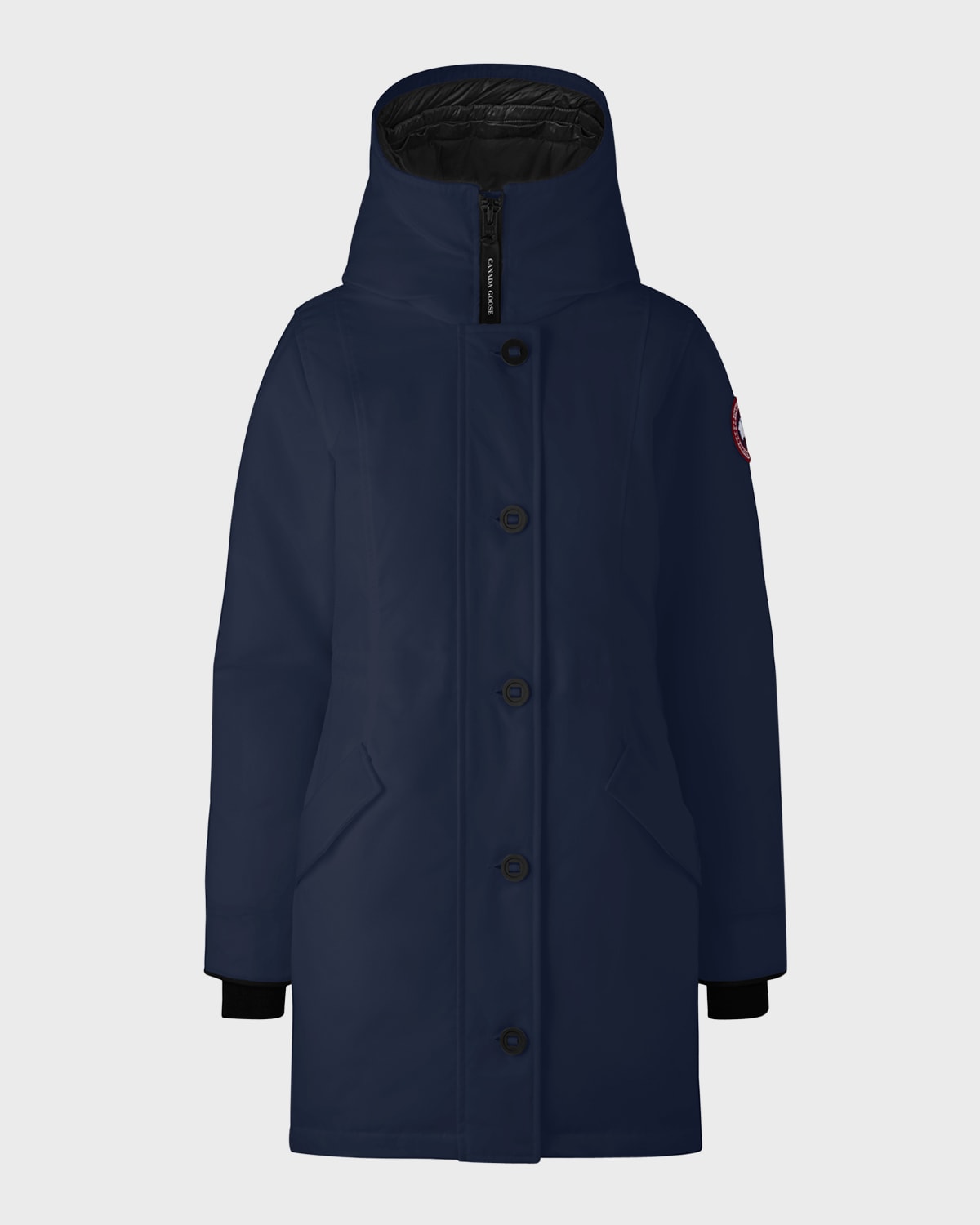 Canada Goose Rossclair Button-front Parka In Atlantic Navy