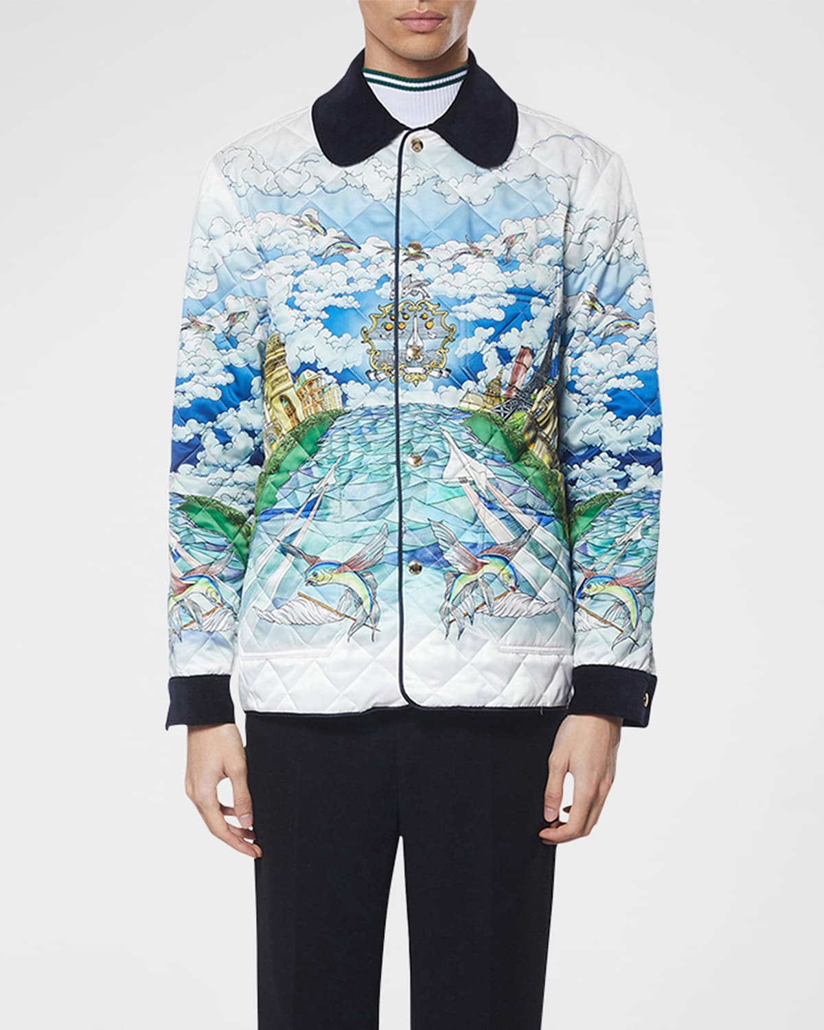 Men's Printed Quilted Hunting Jacket