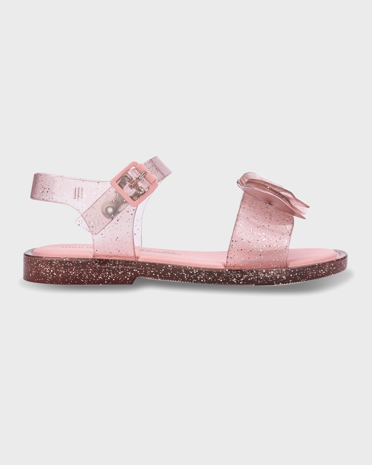 Shop Melissa Girl's Bow Pvc Sandals, Baby/toddlers In Pink Glitter